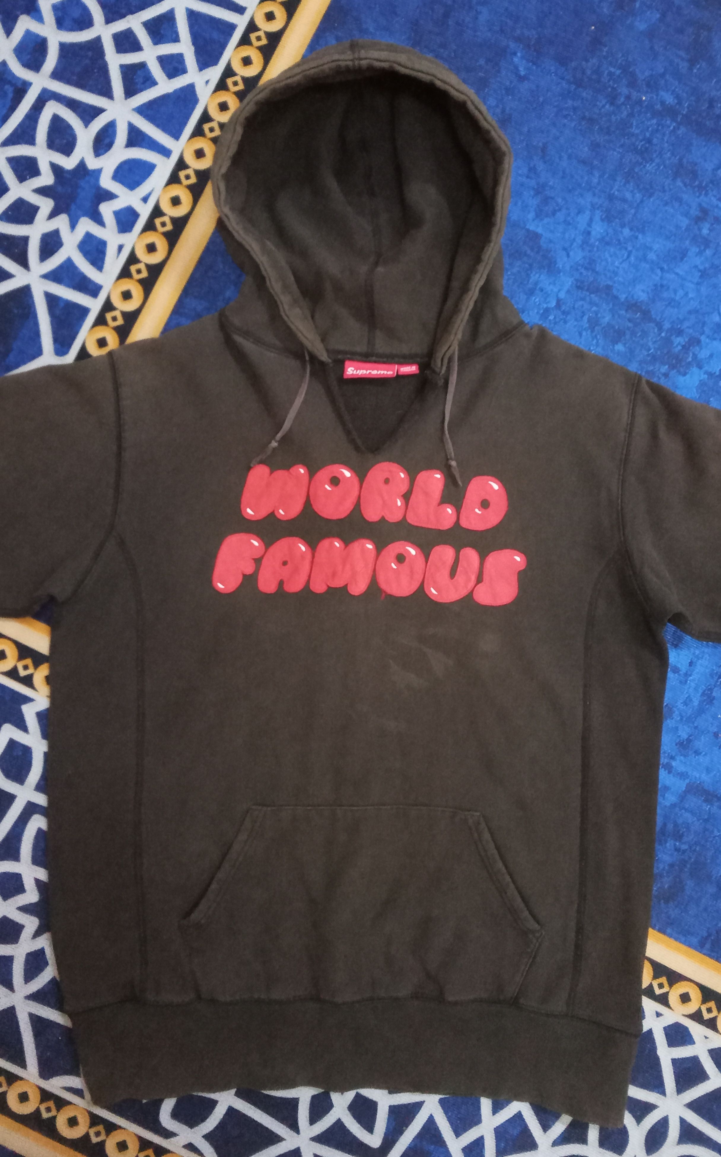 Supreme Supreme World Famous Vintage Distressed Hoodie Size US L / EU 52-54 / 3 - 1 Thumbnail