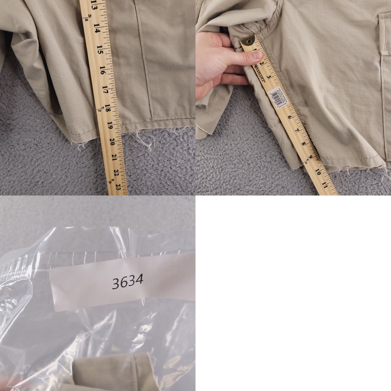Vintage Military Shorts Mens 30 Tan Beige Ripstop Cargo BDU Size US 30 / EU 46 - 8 Thumbnail
