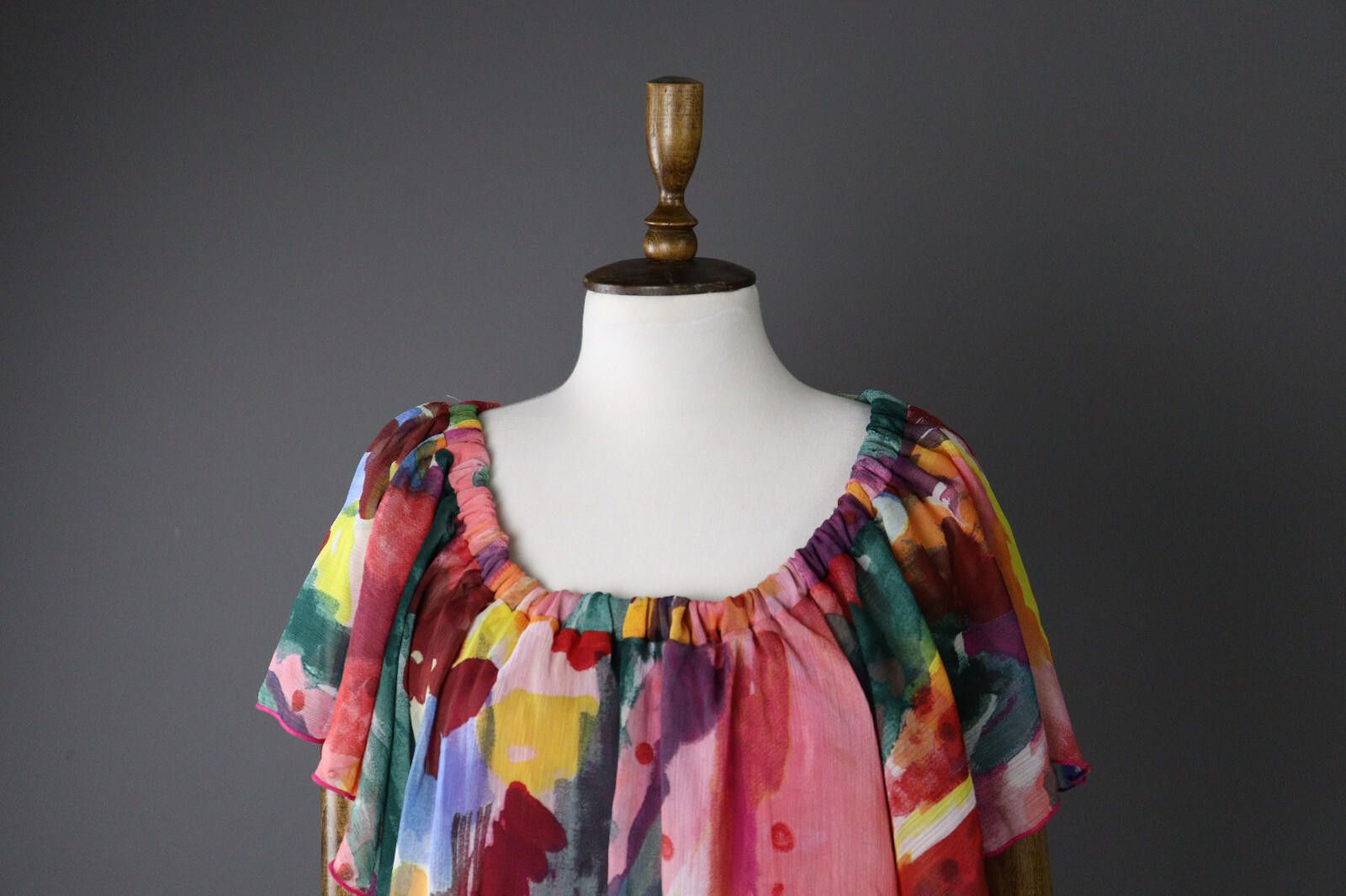Desigual Ladies Desigual Colorful Abstract Top Blouse Shirt Size S Size S / US 4 / IT 40 - 3 Thumbnail