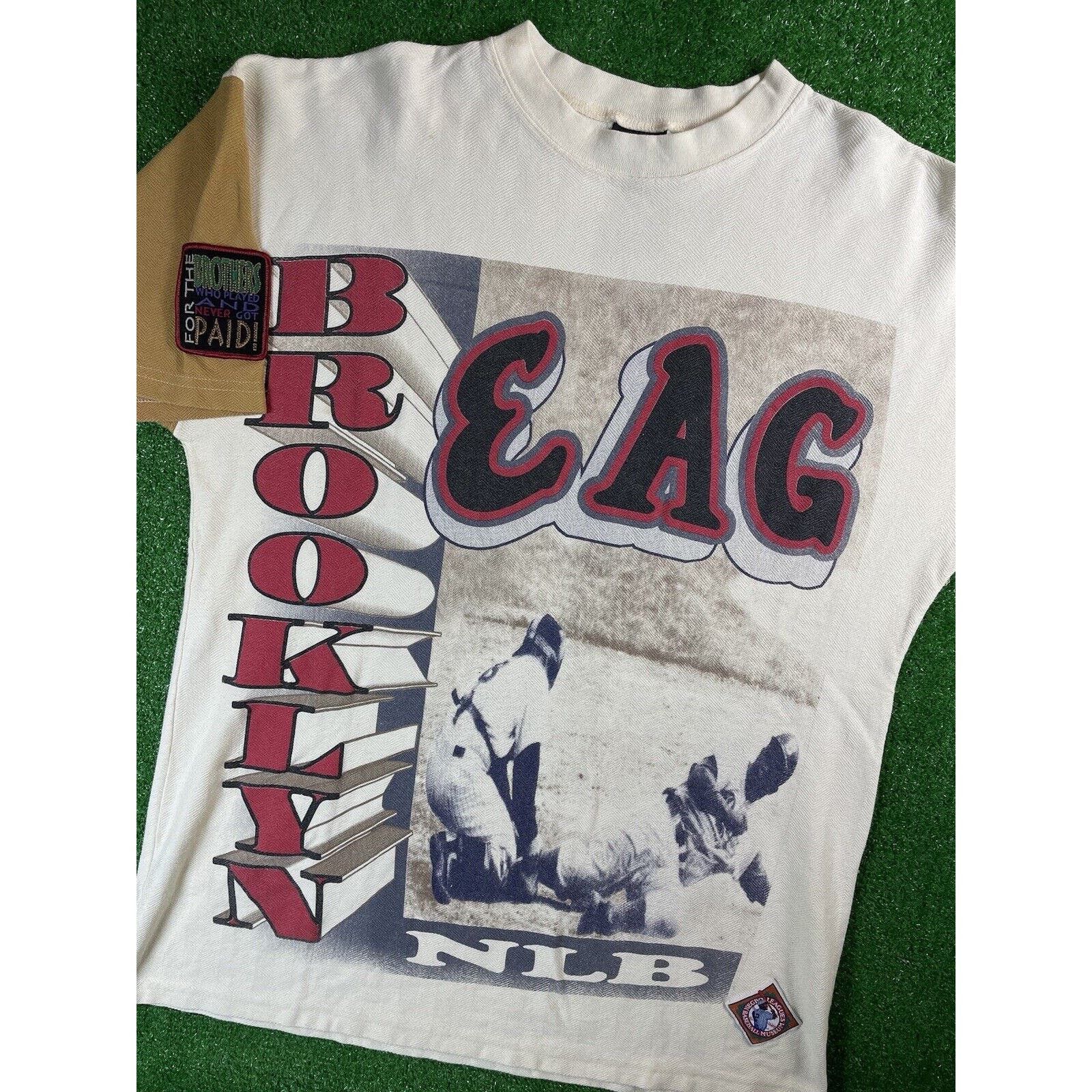 image of Vintage Negro League Brooklyn New York Yankees XL Shirt Usa in Beige, Men's