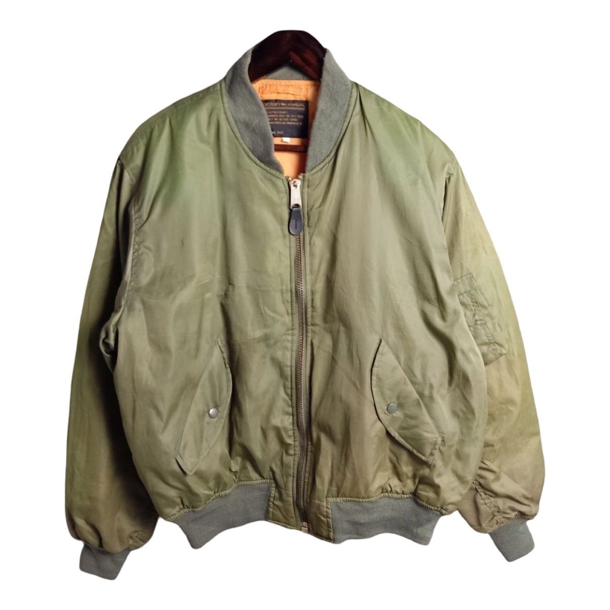 Vintage Reversible Sunfaded MA-1 Bomber Jacket