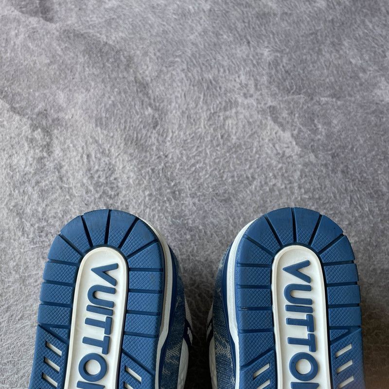 Louis Vuitton Louis Vuitton Denim and Leather Low-top Sneakers -2505 Size US 8 / IT 38 - 6 Thumbnail