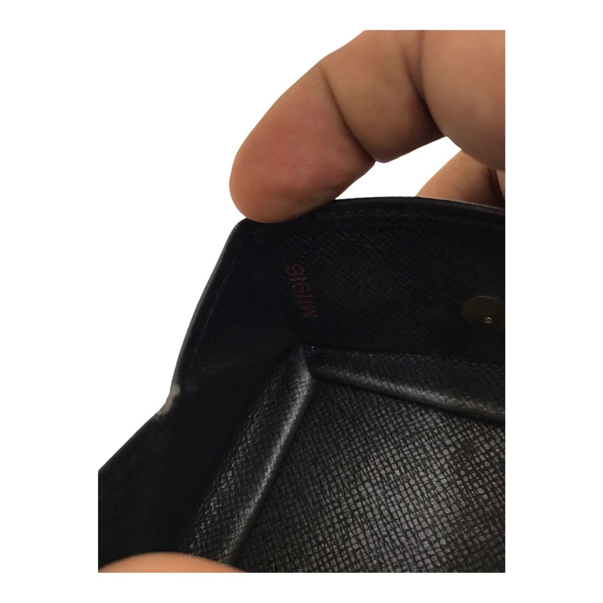 Louis Vuitton Lovis Vuitton Epi Leather Coin Purse Card Wallet Black Size ONE SIZE - 9 Thumbnail