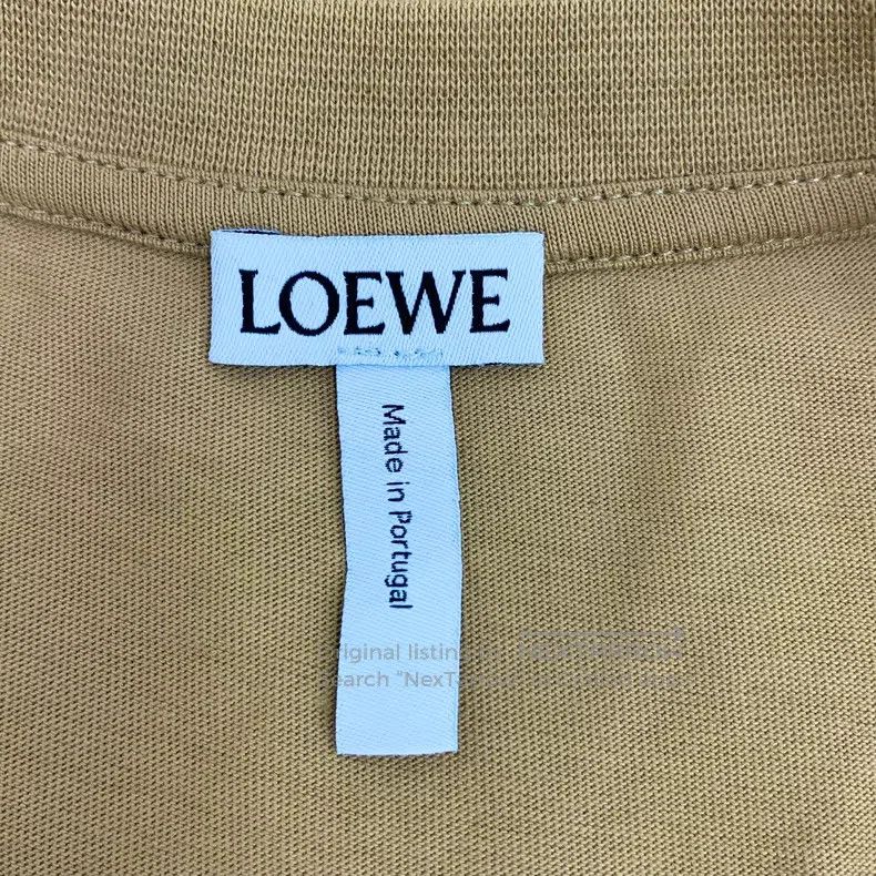 Other Loewe Brown Logo Lettering Studs Printed Design Cotton Rou Size M / US 6-8 / IT 42-44 - 5 Thumbnail