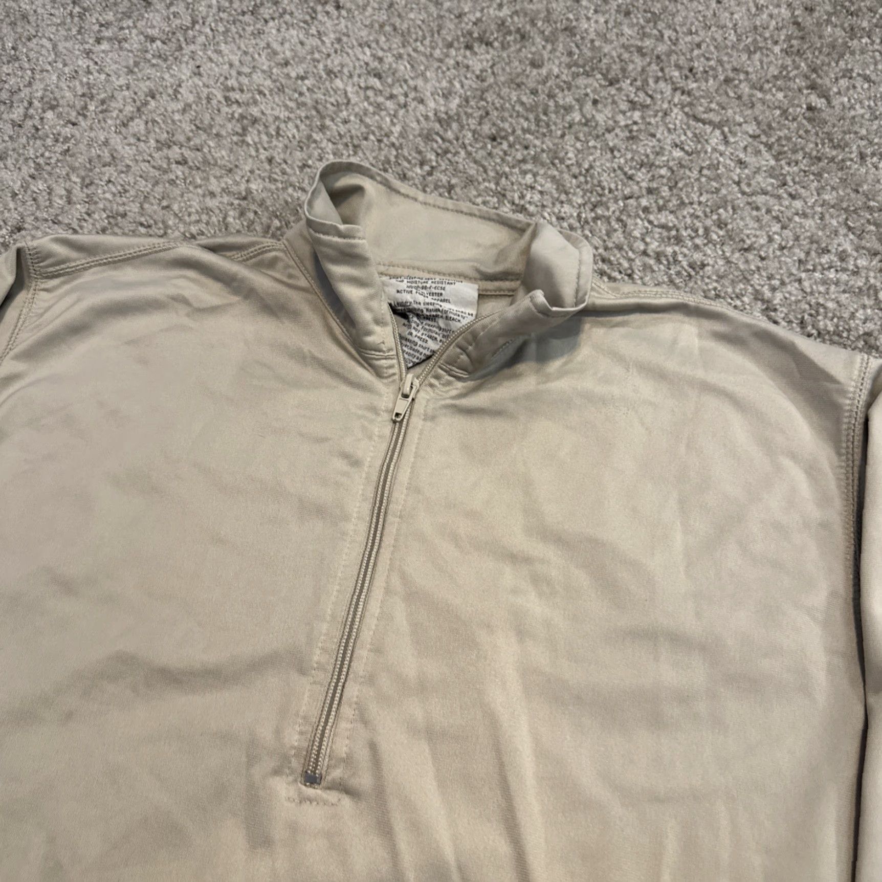 Vintage Active Force Apparel Shirt M Beige 1/4 Zip Thermal Lightweight All Seasons Cross Training Mens 80s 90s Classic Size US M / EU 48-50 / 2 - 3 Thumbnail