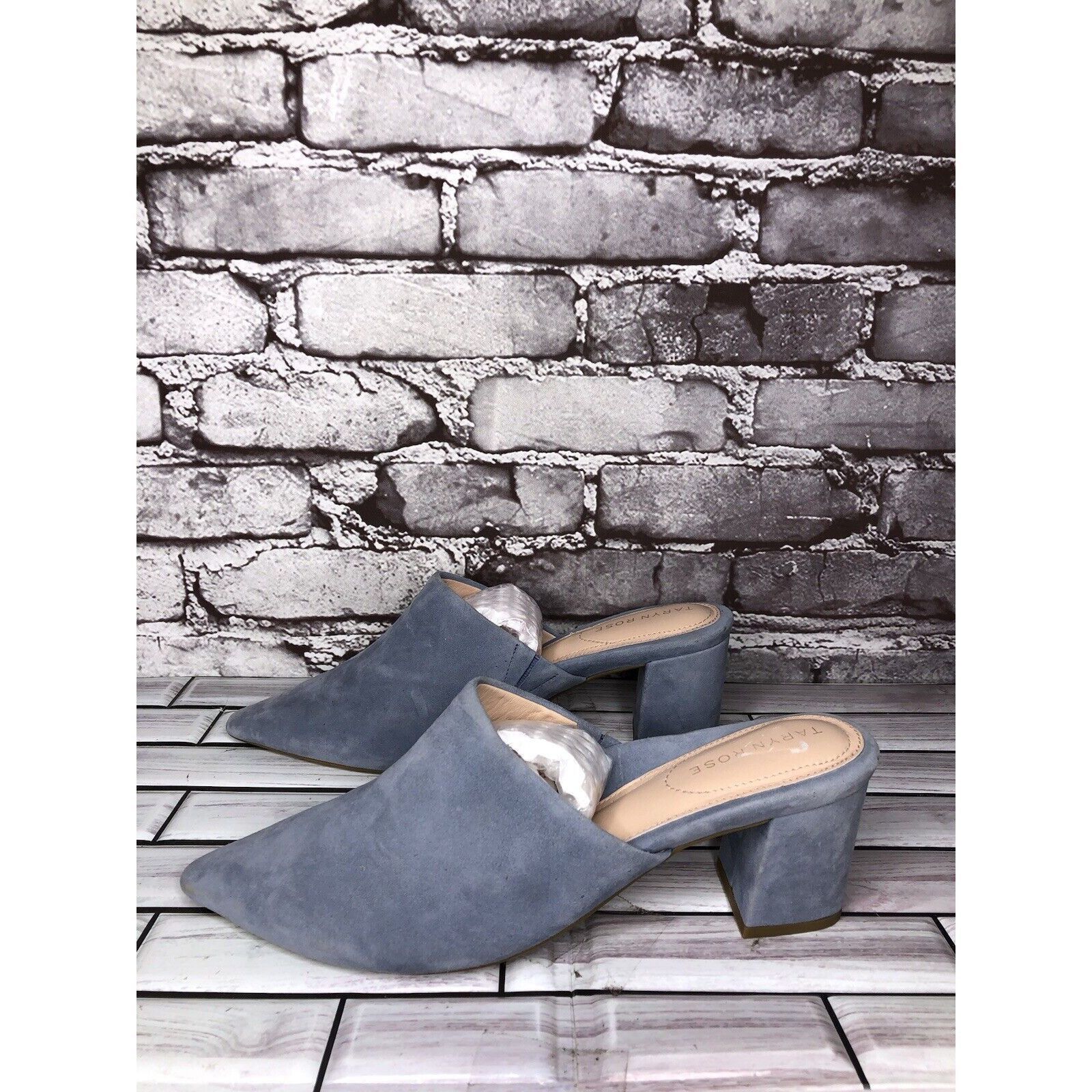 Other Taryn Rose Madisson Blue Suede Leather Pointed Toe Heels Wom Size US 9 / IT 39 - 1 Thumbnail