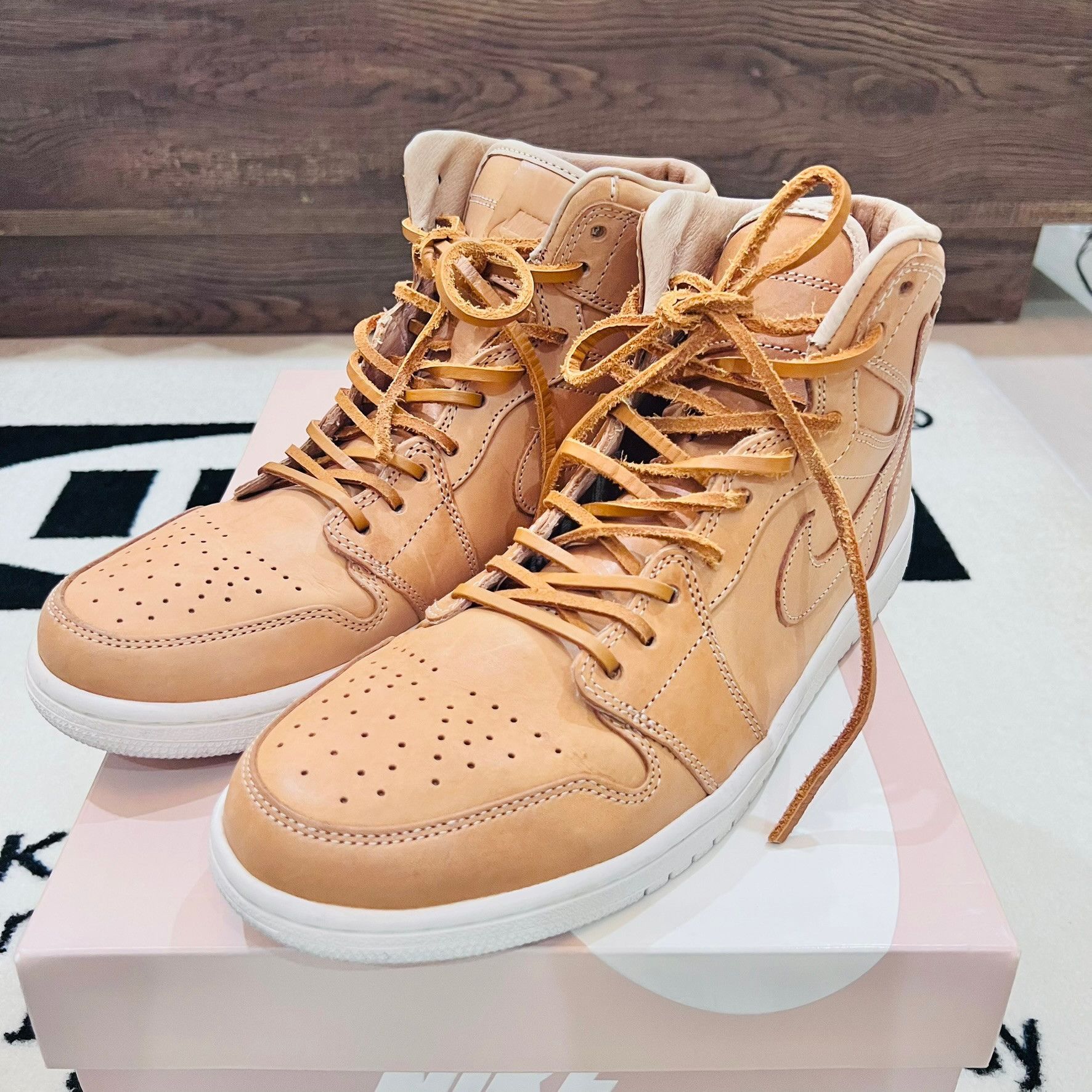 Nike 2015 Vintage Nike Air Jordan I PinnacleVachetta Tan Sneakers Size US 10.5 / EU 43-44 - 1 Thumbnail