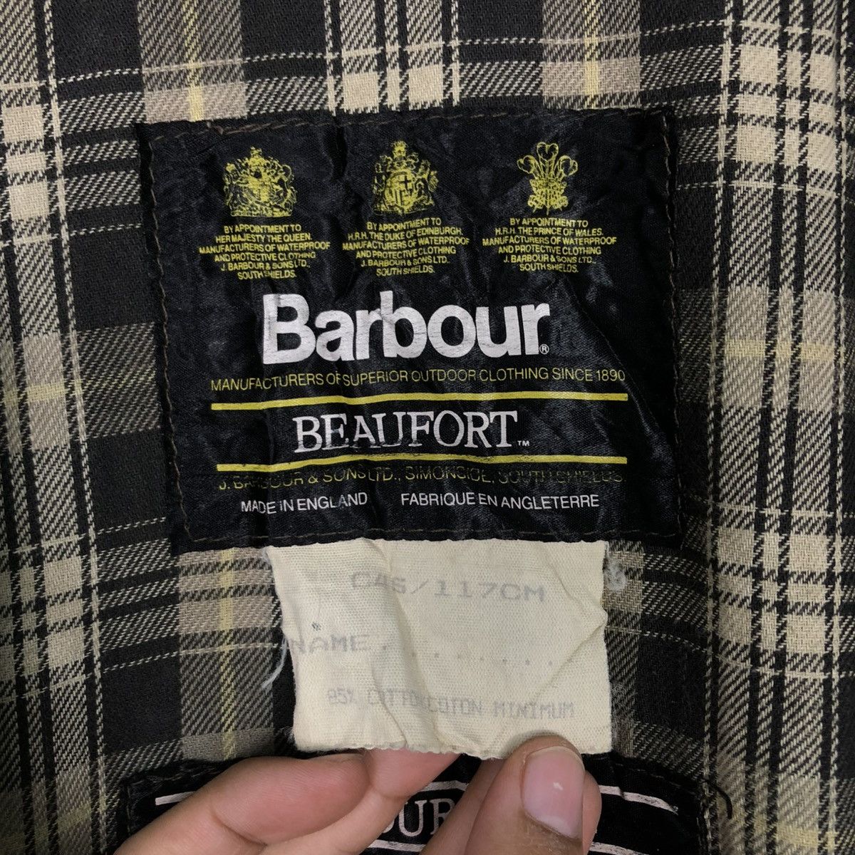 Barbour 🔥VINTAGE WAX JACKET SURVIVAL BARBOUR ENGLAND BLANKET Size US M / EU 48-50 / 2 - 23 Thumbnail