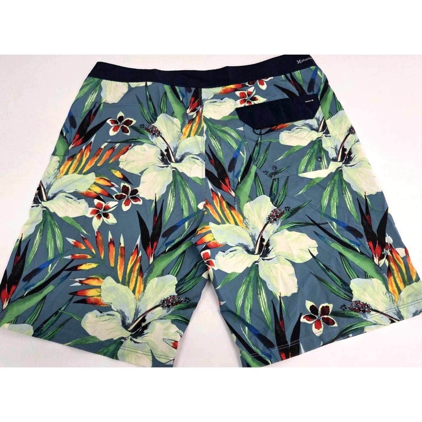 Hurley Hurley Mens Phantom Board Shorts Drawstring Back Pocket Floral Size 34 Multicolor Beach Tropical Quick Dry Lightweight Surfing Recreational Size US 34 / EU 50 - 2 Thumbnail