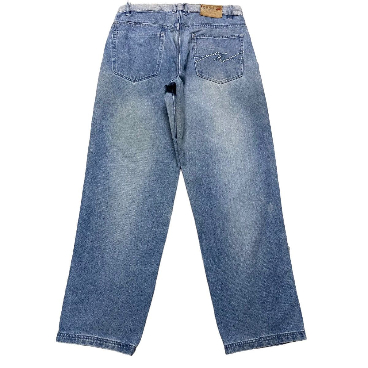 Fubu Vintage Y2K Fubu Denim Baggy Jeans Faded Blue Size US 36 / EU 52 - 2 Thumbnail