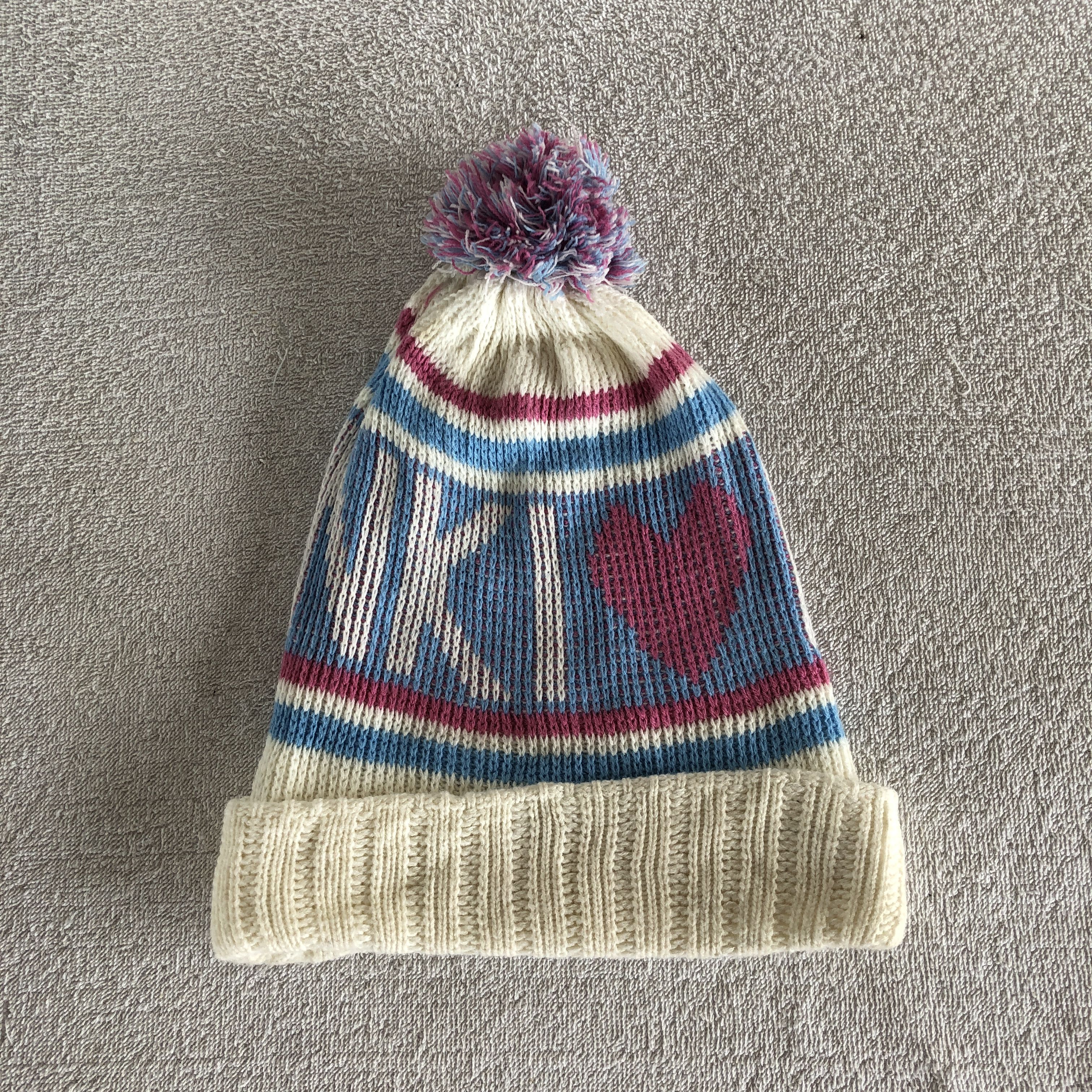 Japanese Brand Vintage Y2K Shake Shake Beanie Knitted Pompom Snow Caps Hats Size ONE SIZE - 4 Thumbnail