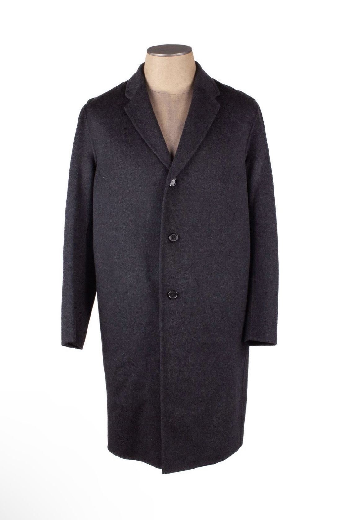 image of Acne Studios Chad Charcoal Gray Wool Cashmere Over Coat in Charcoal Grey, Men's (Size Medium)