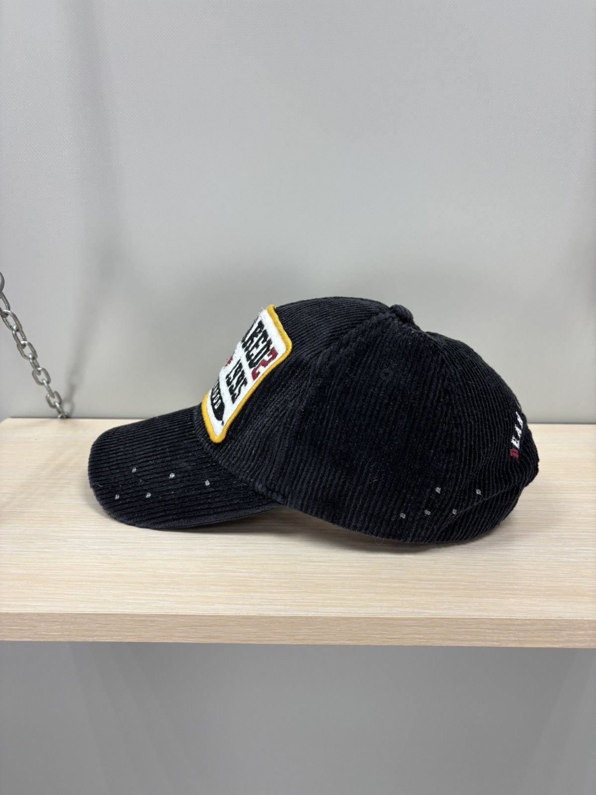 Dsquared2 Mens corduroy cap Dsquared2 Color Black Size ONE SIZE - 6 Thumbnail