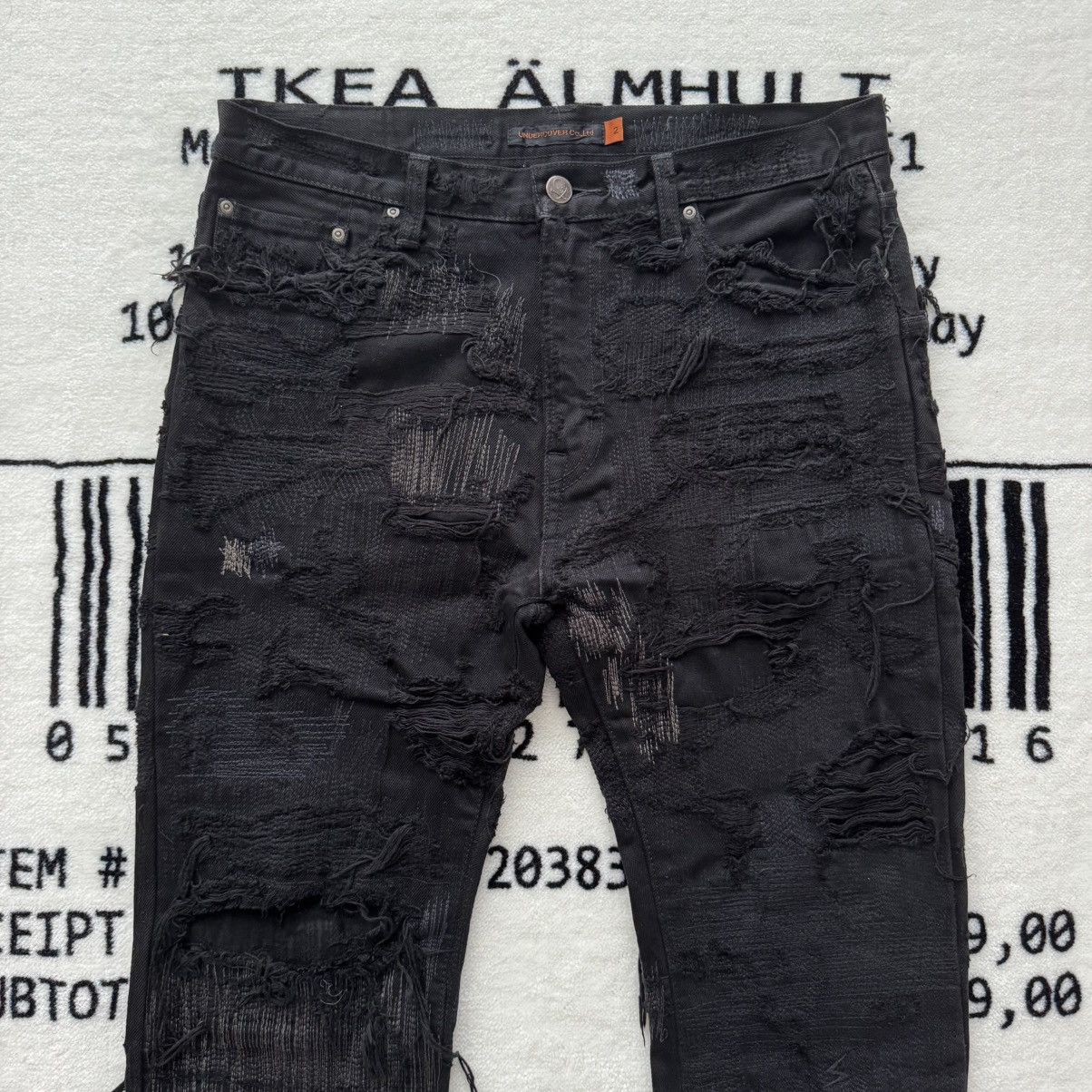 Undercover AW05 “Arts & Crafts” 85 Distressed Denim Size US 31 - 5 Thumbnail