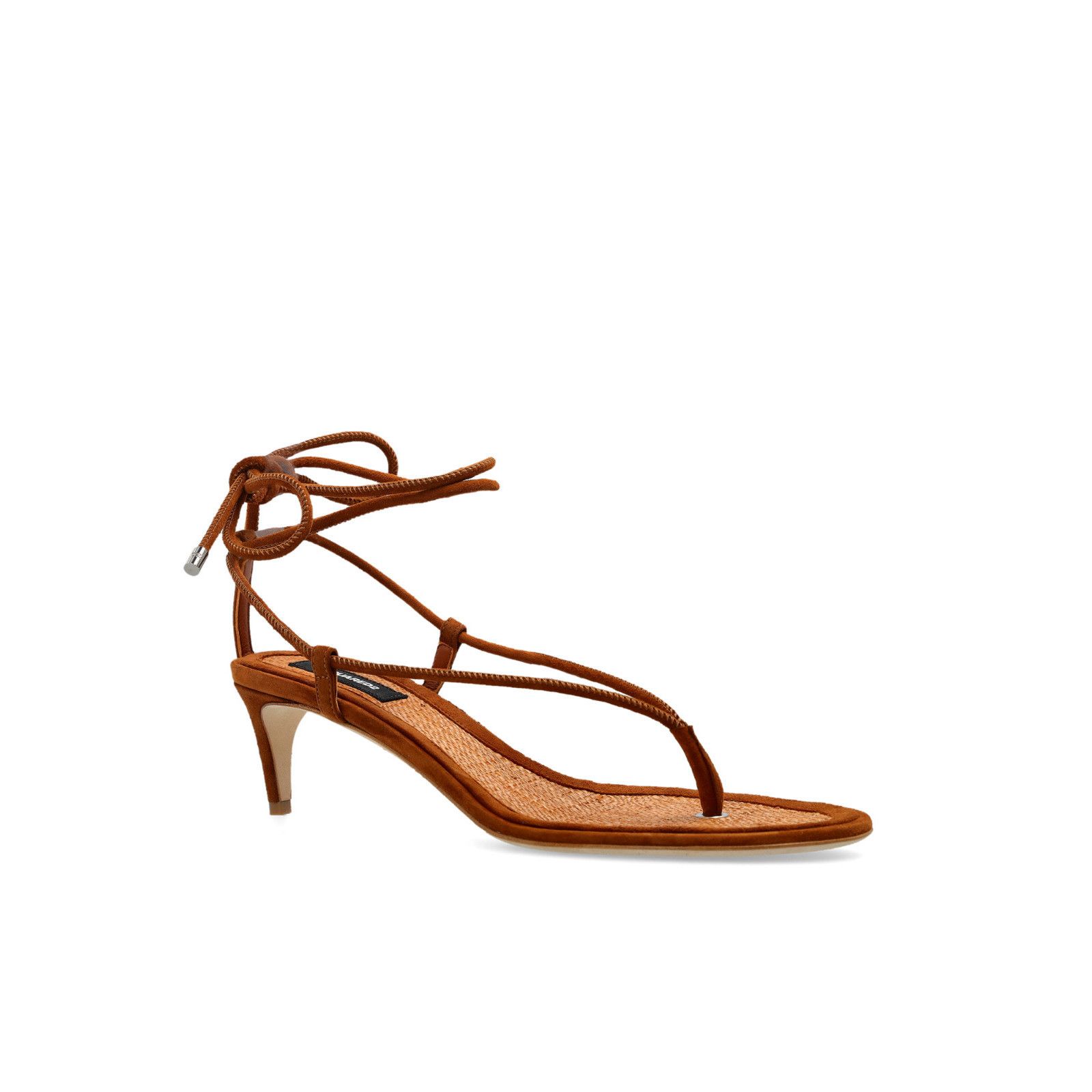 Dsquared2 DSQUARED Brown Leather 65mm Heel Sandals New & Authentic (Wo Size US 9 / IT 39 - 2 Thumbnail