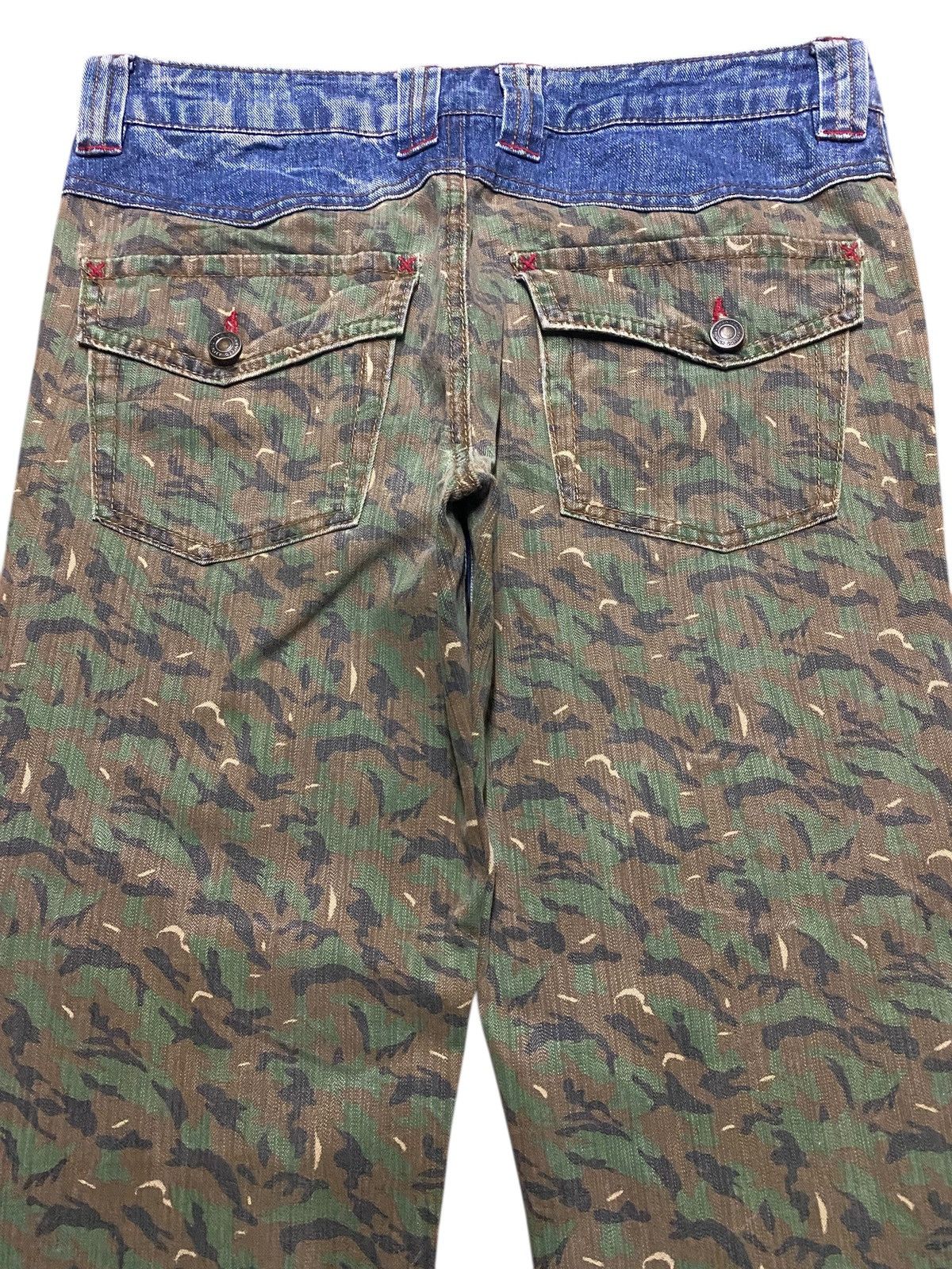 14th Addiction Vintage Japan Brand Sky Bomber Straight Fit Camo Jeans Size US 32 / EU 48 - 4 Thumbnail