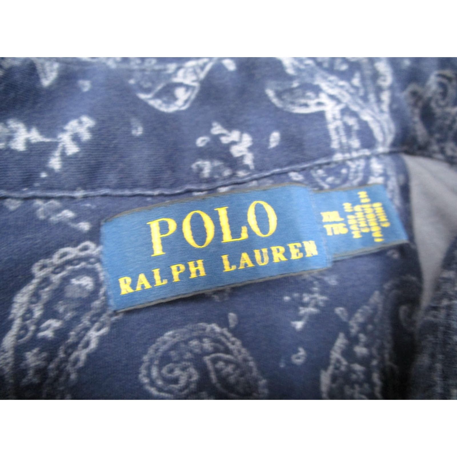 Polo Ralph Lauren Polo Ralph Lauren Polo Shirt Mens 2XL Navy Blue Paisley Short Sleeve Casual Preppy Size US XXL / EU 58 / 5 - 3 Thumbnail