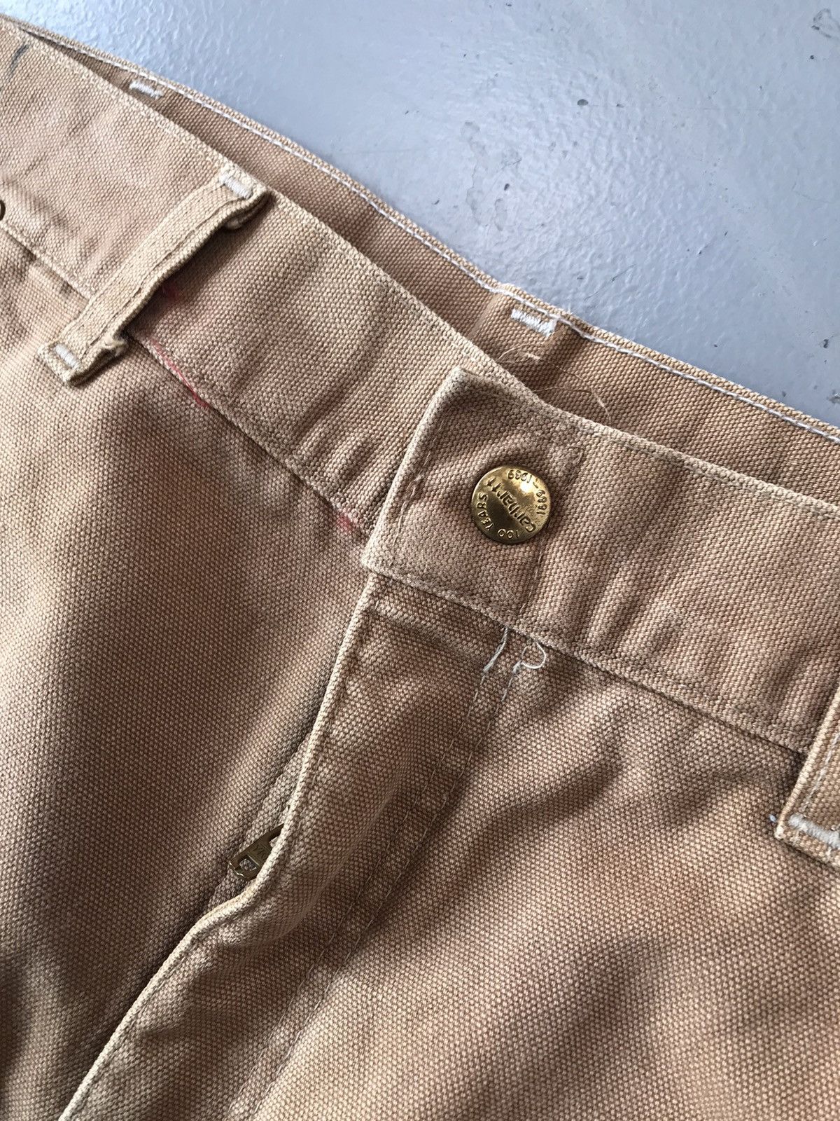Carhartt × Vintage Vintage Carhartt quilted line work wear denim Size US 38 / EU 54 - 5 Thumbnail
