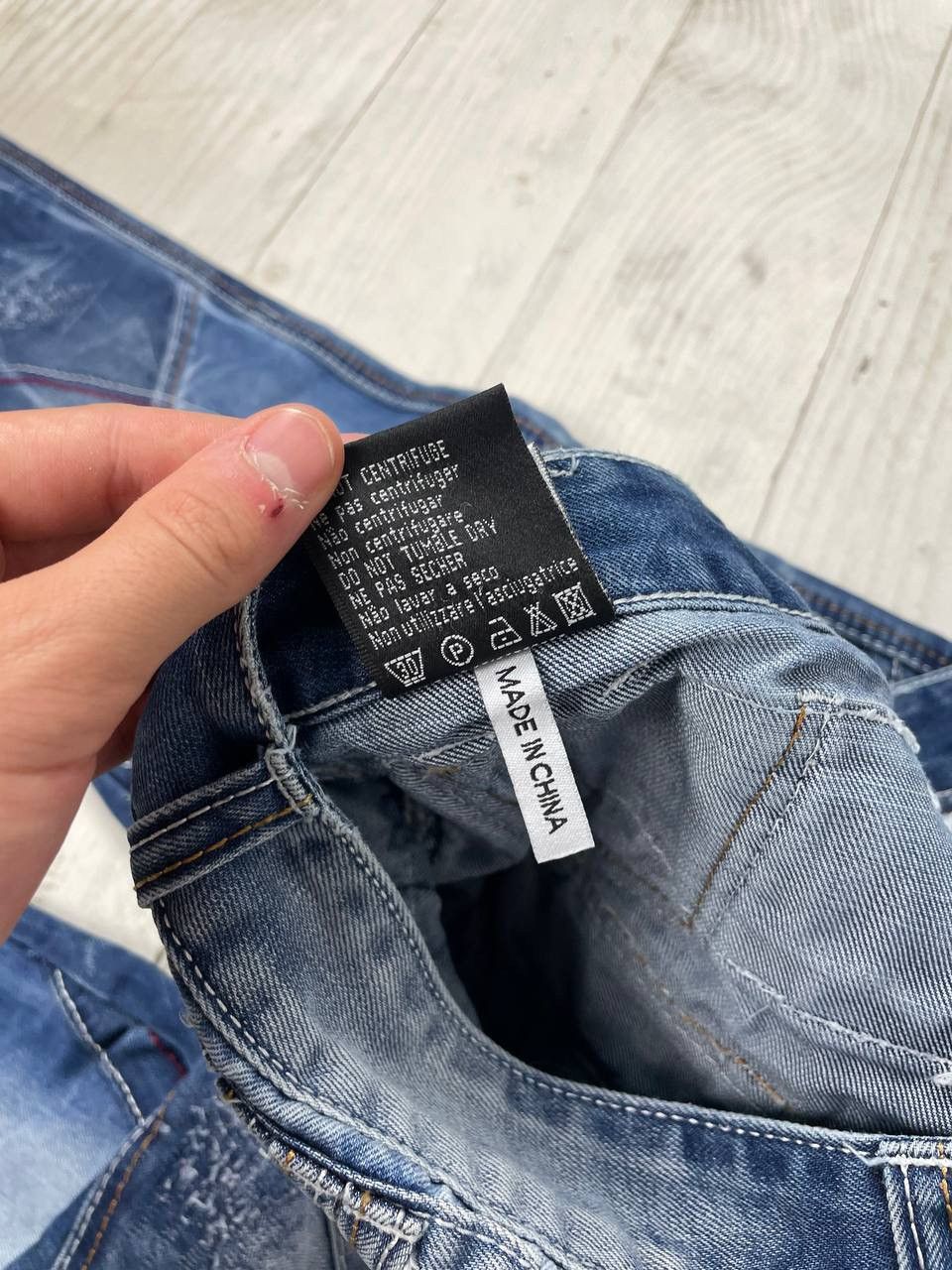 Japanese Brand Kosmo Lupo Denim Jeans Patchwork Multipockets Y2K Size US 36 / EU 52 - 13 Thumbnail
