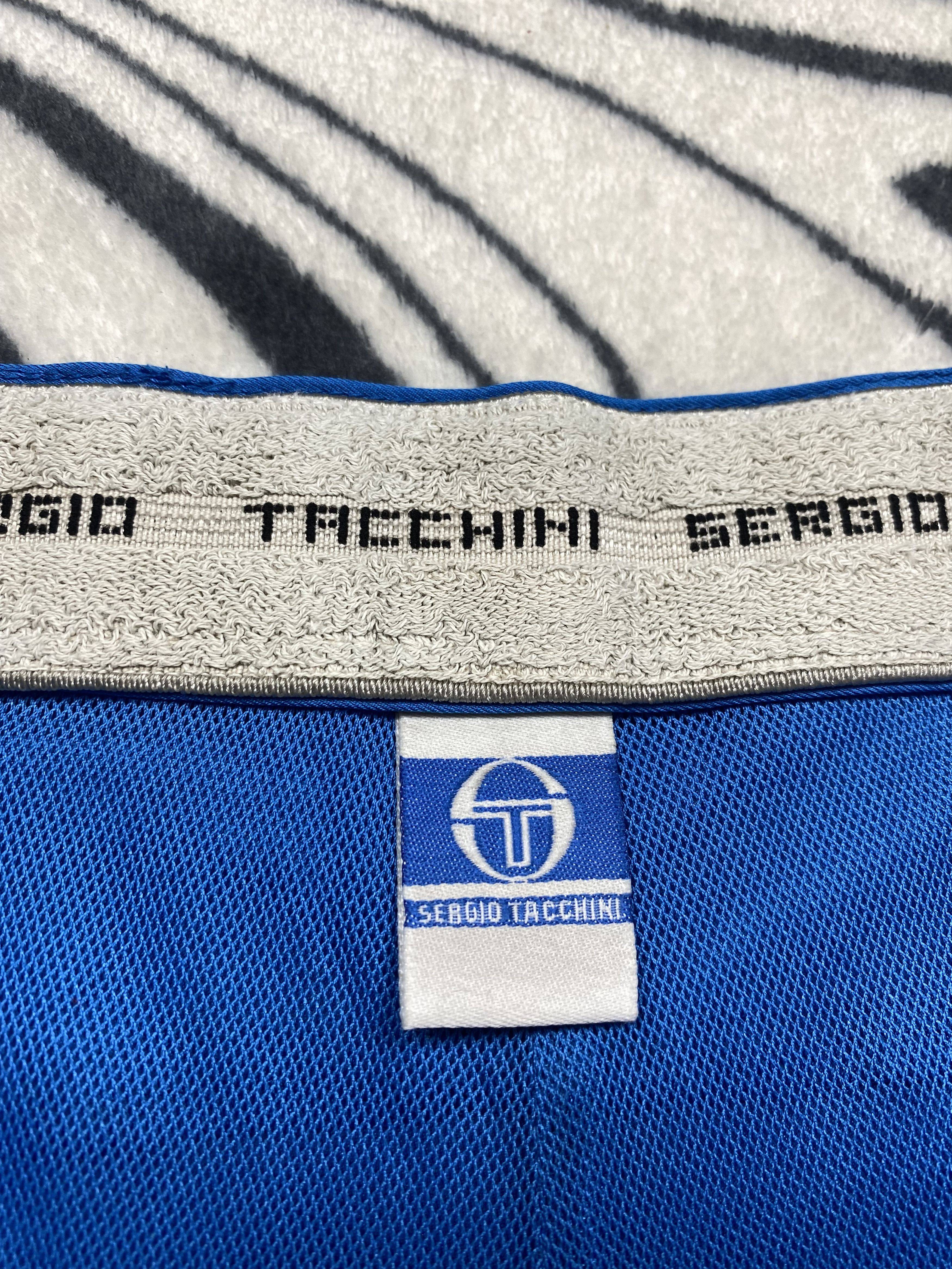 Sergio Tacchini × Vintage Sergio Tacchini Vintage Mens Tennis Nylon Shorts Y2K Size US 34 / EU 50 - 4 Thumbnail