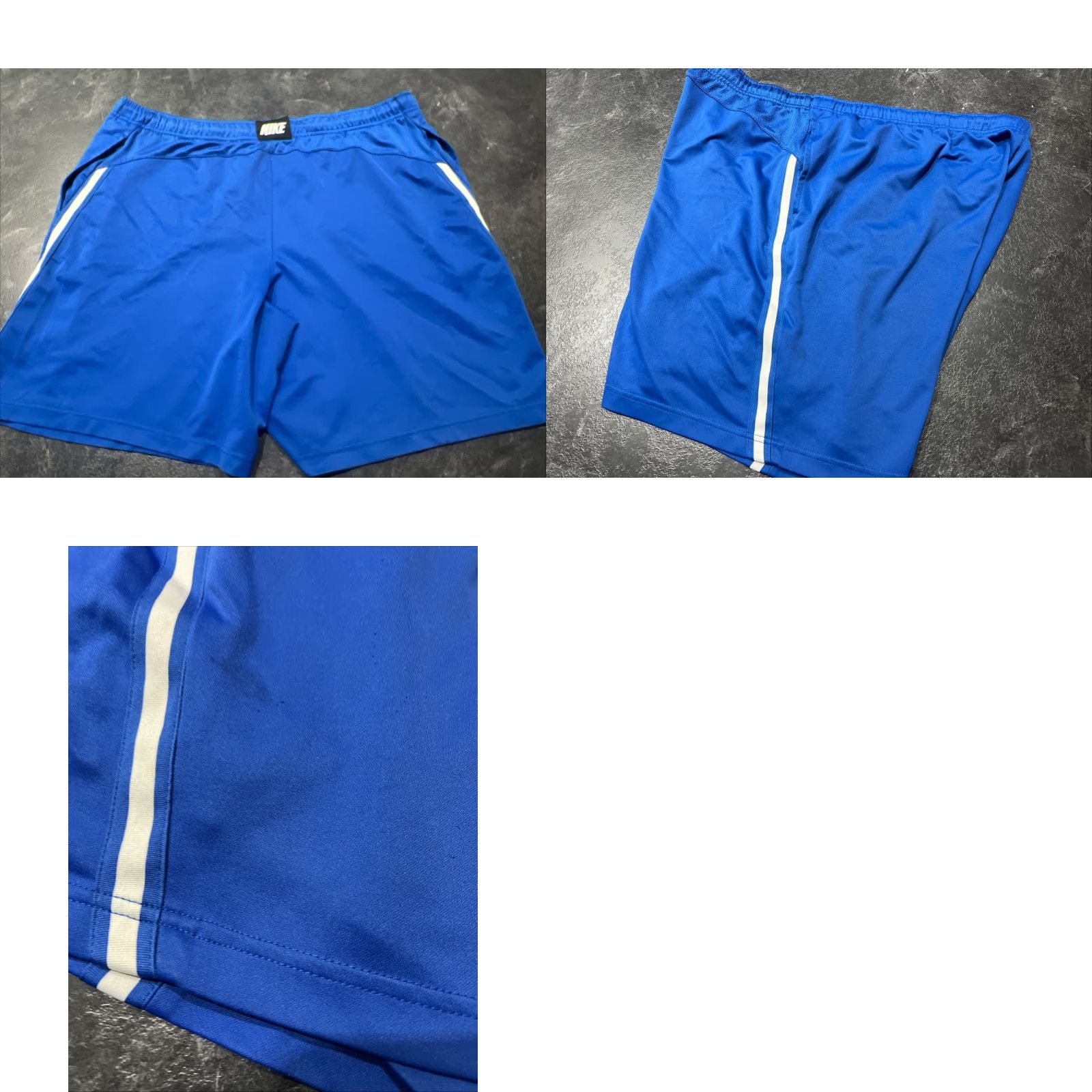 Nike Nike Men's Blue Athletic Shorts 2XL Loose Drawstring Activewear Pockets Size US 38 / EU 54 - 8 Thumbnail