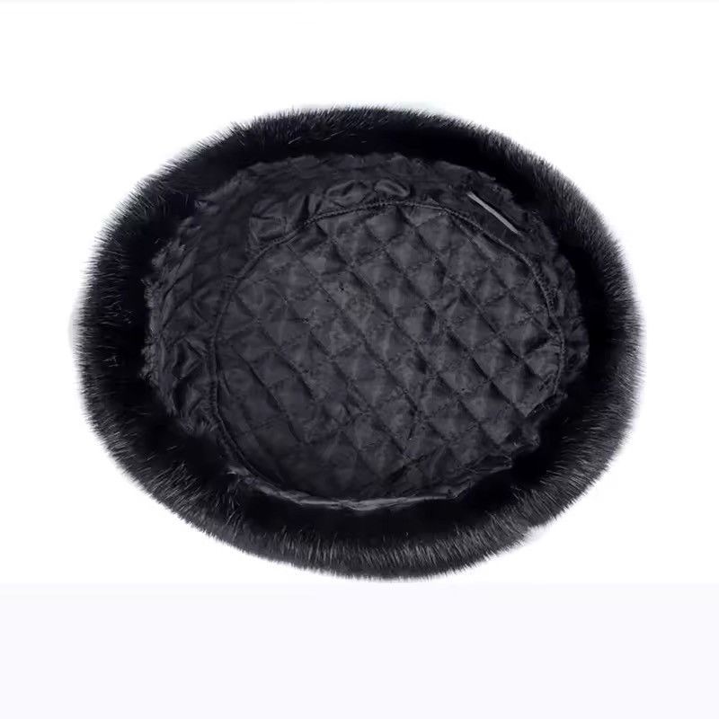 Vintage Real Mink Fur Winter Genuine Bomber Hat Beanie Unisex Size ONE SIZE - 7 Thumbnail