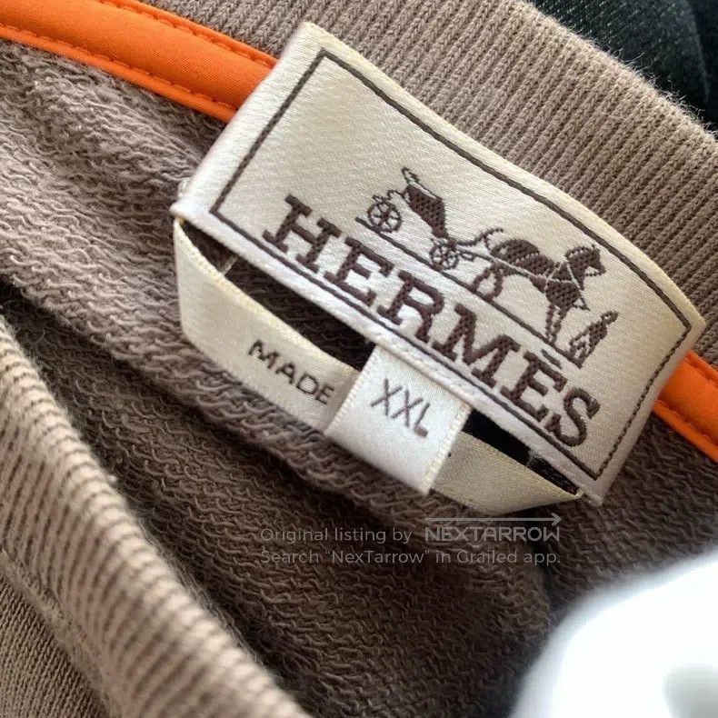 Hermes Hermes Coffee Brown Long Sleeve Men's Sweatshirt Size US XXL / EU 58 / 5 - 9 Thumbnail