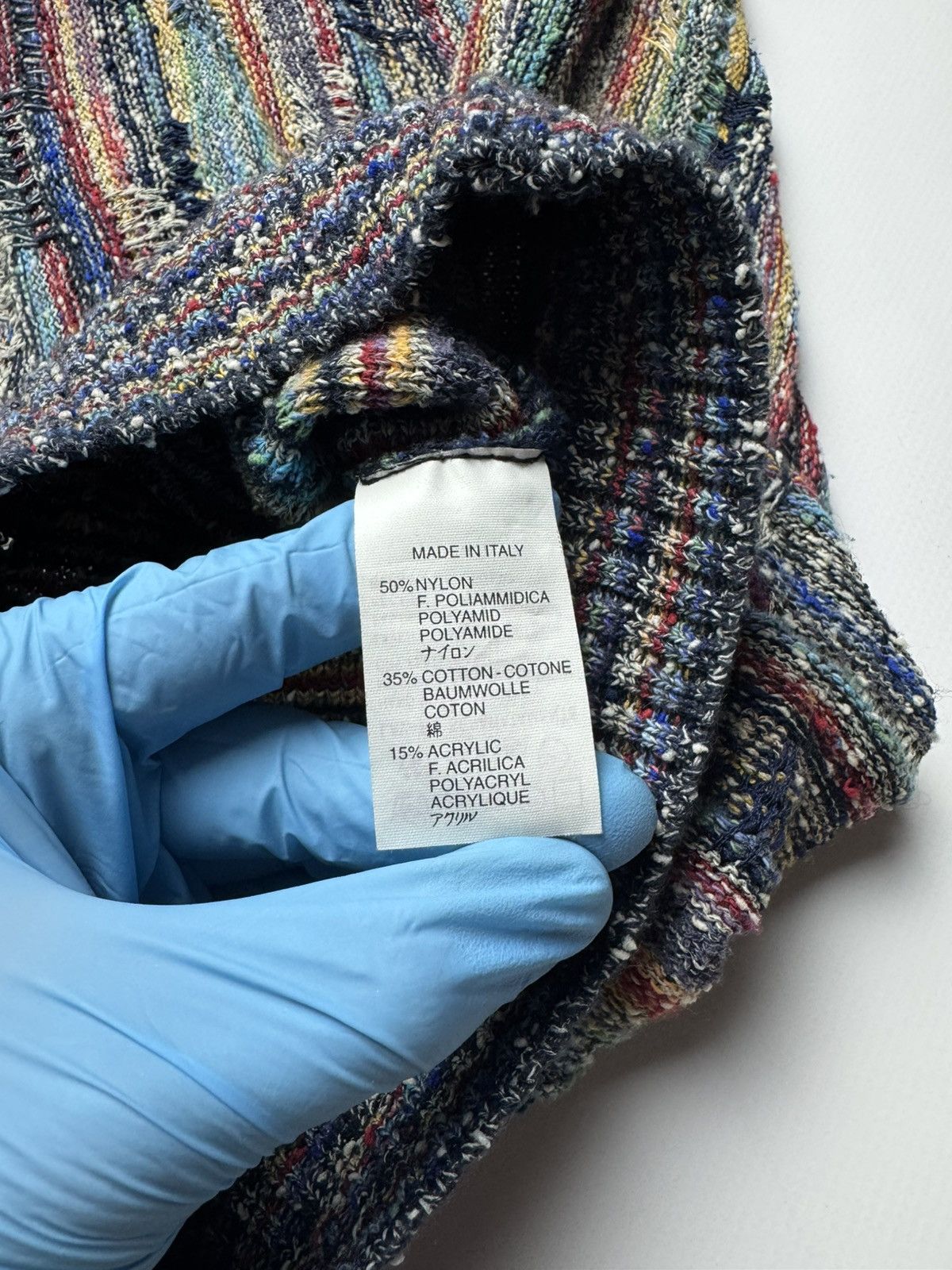 Japanese Brand Vintage 90s Fiume 3D Knit Sweater Made in Italy Coogi Style Size US L / EU 52-54 / 3 - 6 Thumbnail