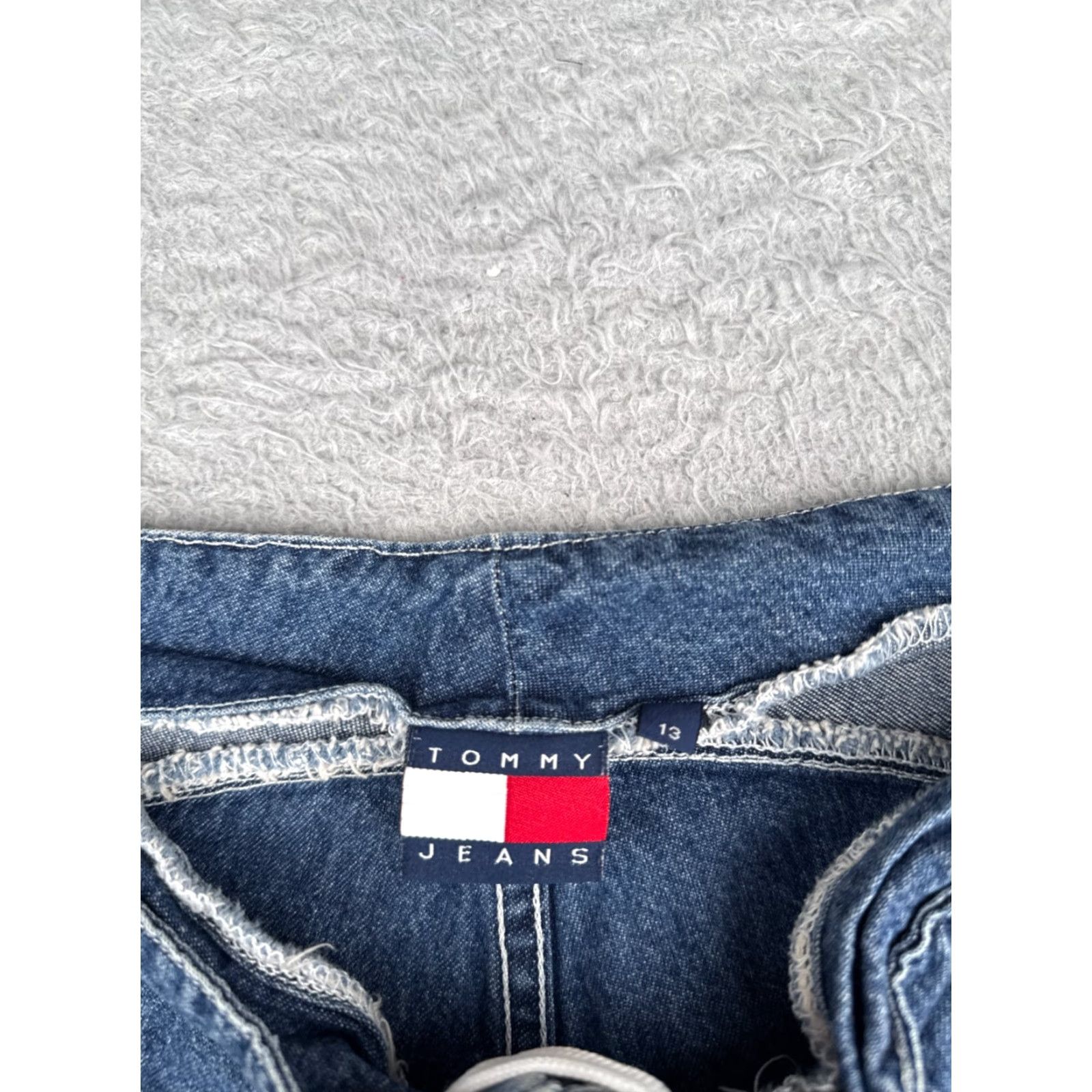 Tommy Hilfiger Tommy Hilfiger Womens Shorts Juniors 13 Blue Denim Cotton Blend Mid Rise 5-Pocket Casual 32x3.5 Size 34" / US 12 / IT 48 - 6 Thumbnail