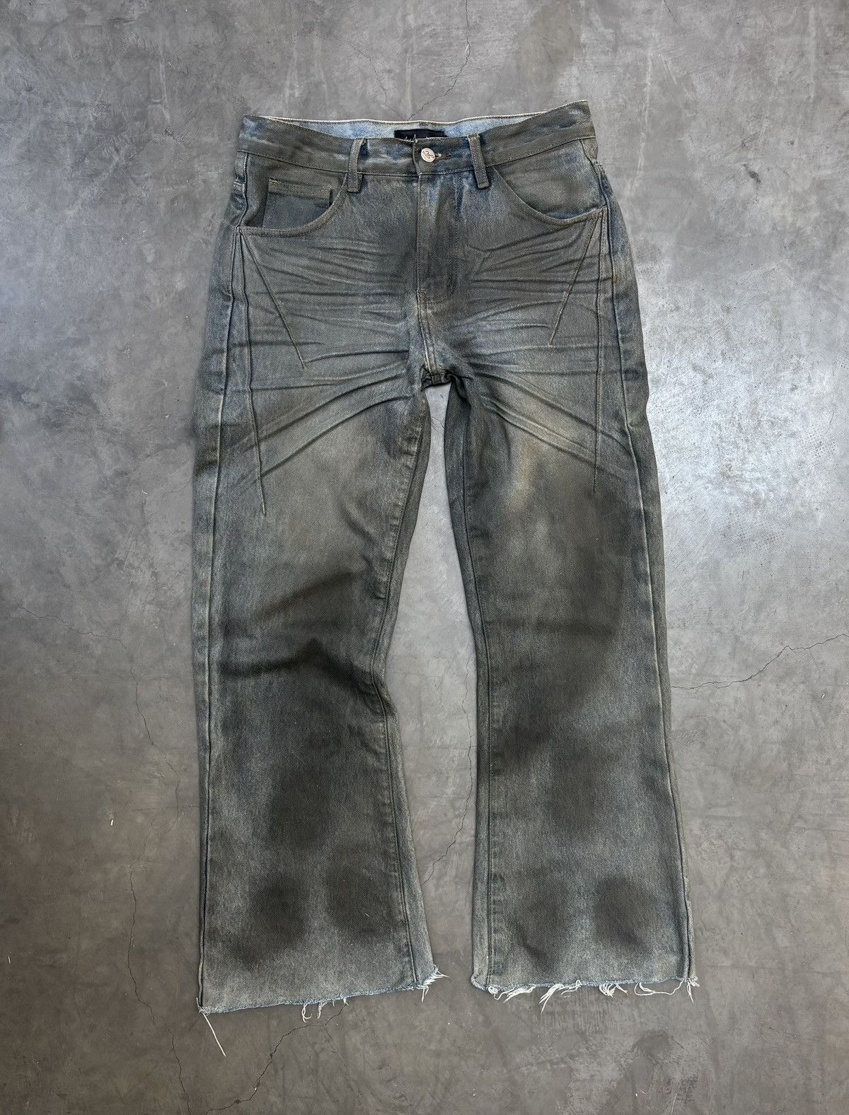 Japanese Brand Wax flare denim Size US 30 / EU 46 - 1 Thumbnail
