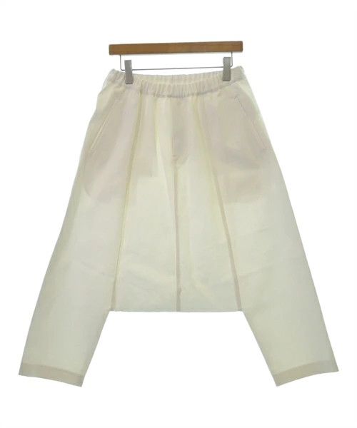 Comme des Garcons Black Cropped Pants Cotton Sarouel Pattern Plain Zip Fly White Size US 28 / EU 44 - 1 Thumbnail