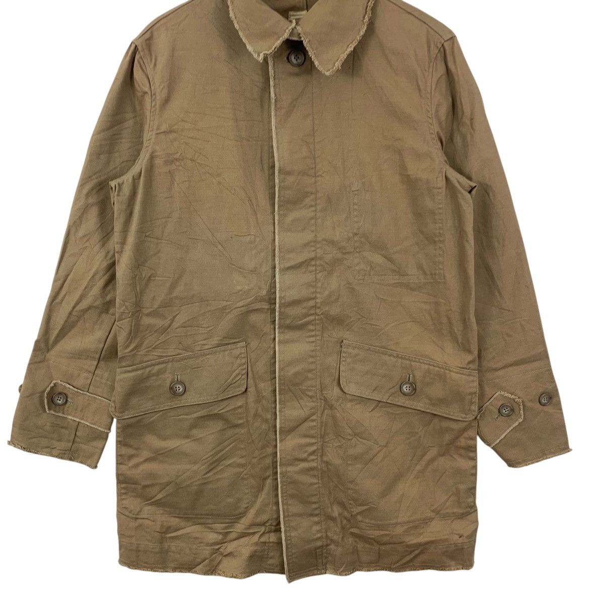 ABLE Vintage ALBE JAPAN DESIGNER Natural Dye Trench Coat Parka Size M / US 6-8 / IT 42-44 - 5 Thumbnail