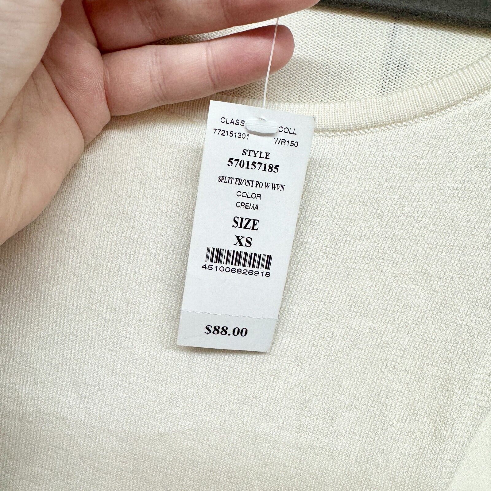 White House Black Market White House Black Market Top XS White Embellished Neckline Size XS / US 0-2 / IT 36-38 - 3 Thumbnail
