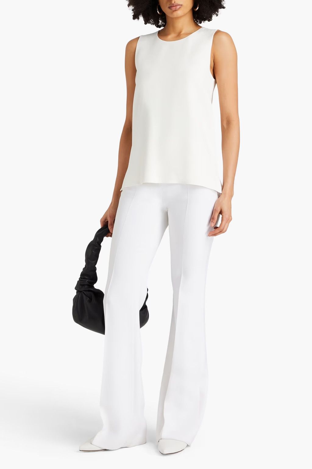 Jil Sander o1y1025 Sleeveless Blouse in White Size L / US 10 / IT 46 - 2 Thumbnail