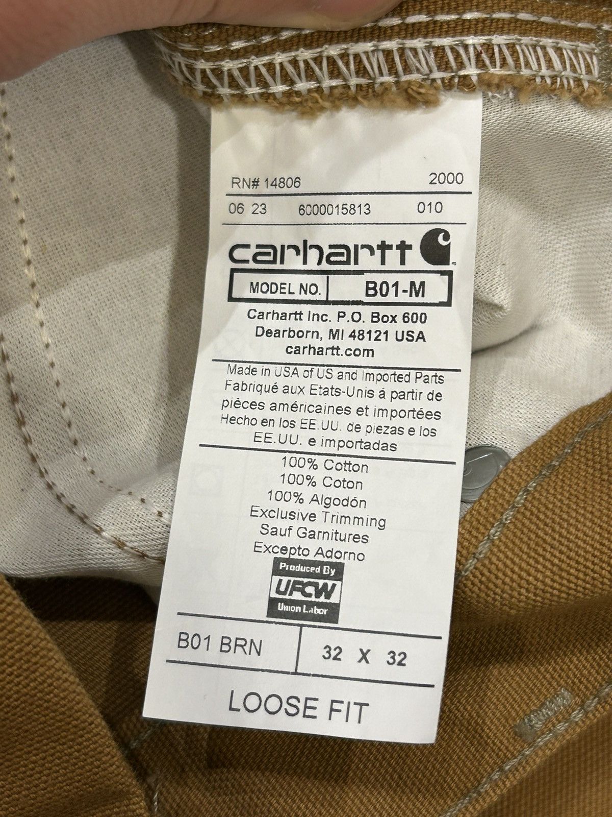 Carhartt Carhartt Double Knee Pants - Light Brown Size US 32 / EU 48 - 4 Thumbnail