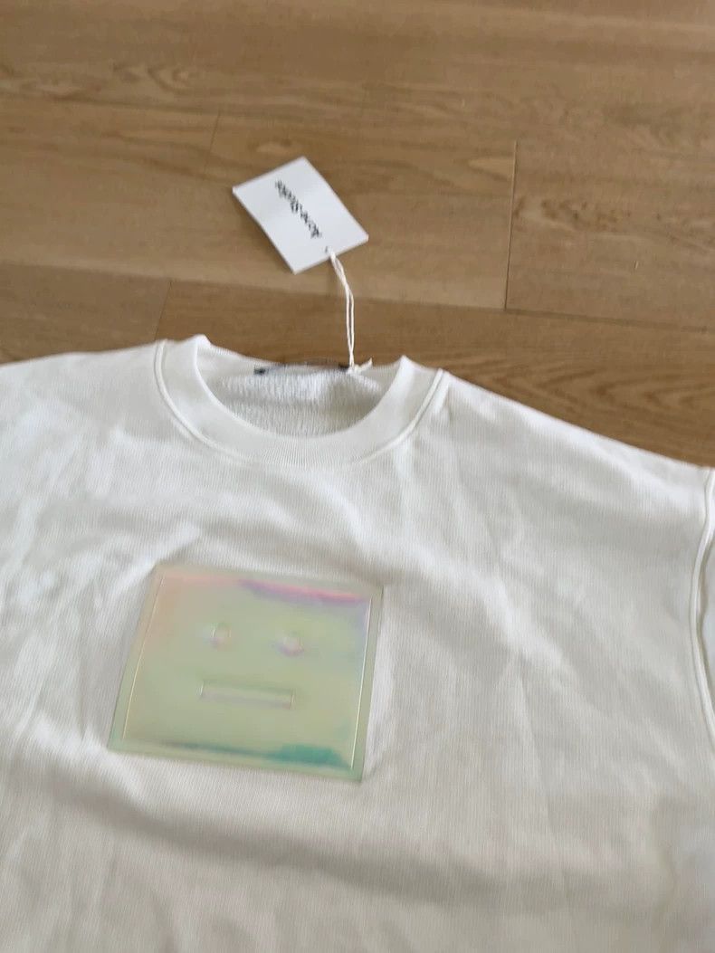 Acne Studios Acne Studios White laser big smiling face hoodie Size US S / EU 44-46 / 1 - 2 Thumbnail