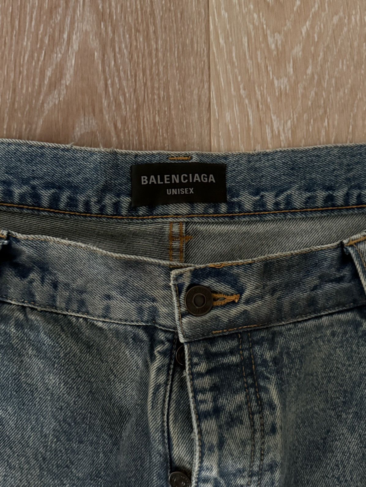 Balenciaga AW22 Balenciaga 360° Waxed Baggy Pants Size US 36 / EU 52 - 3 Thumbnail
