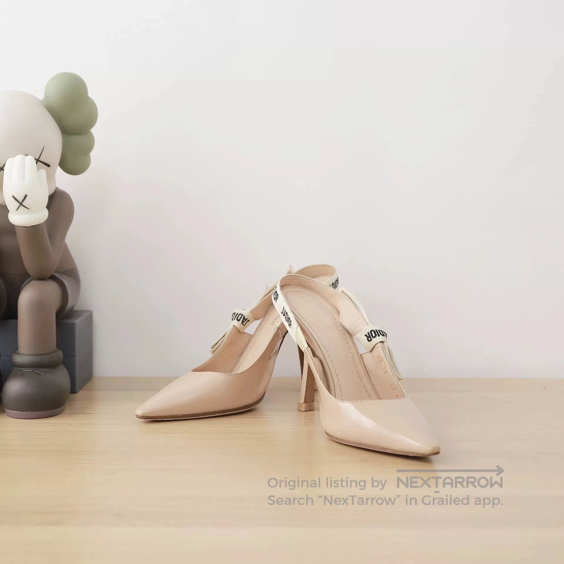 Dior Dior J'Adior Nude Fabric Strap Heels. Size US 6 / IT 36 - 3 Thumbnail