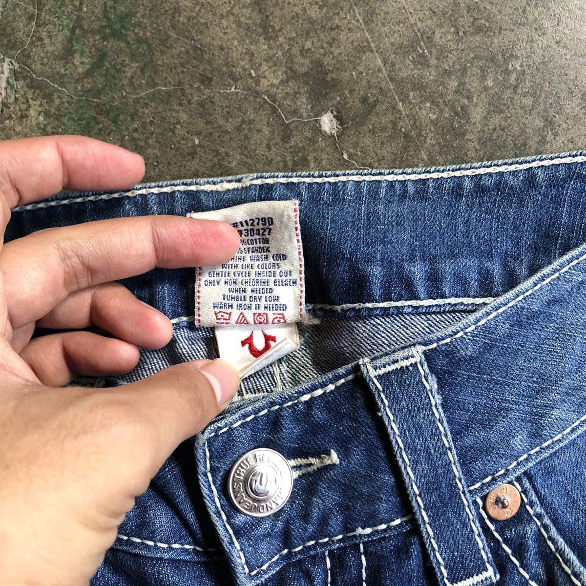 Hysteric Glamour × Japanese Brand × True Religion Vintage True Religon Flare Bell Bottom Jeans Size 29" - 8 Thumbnail