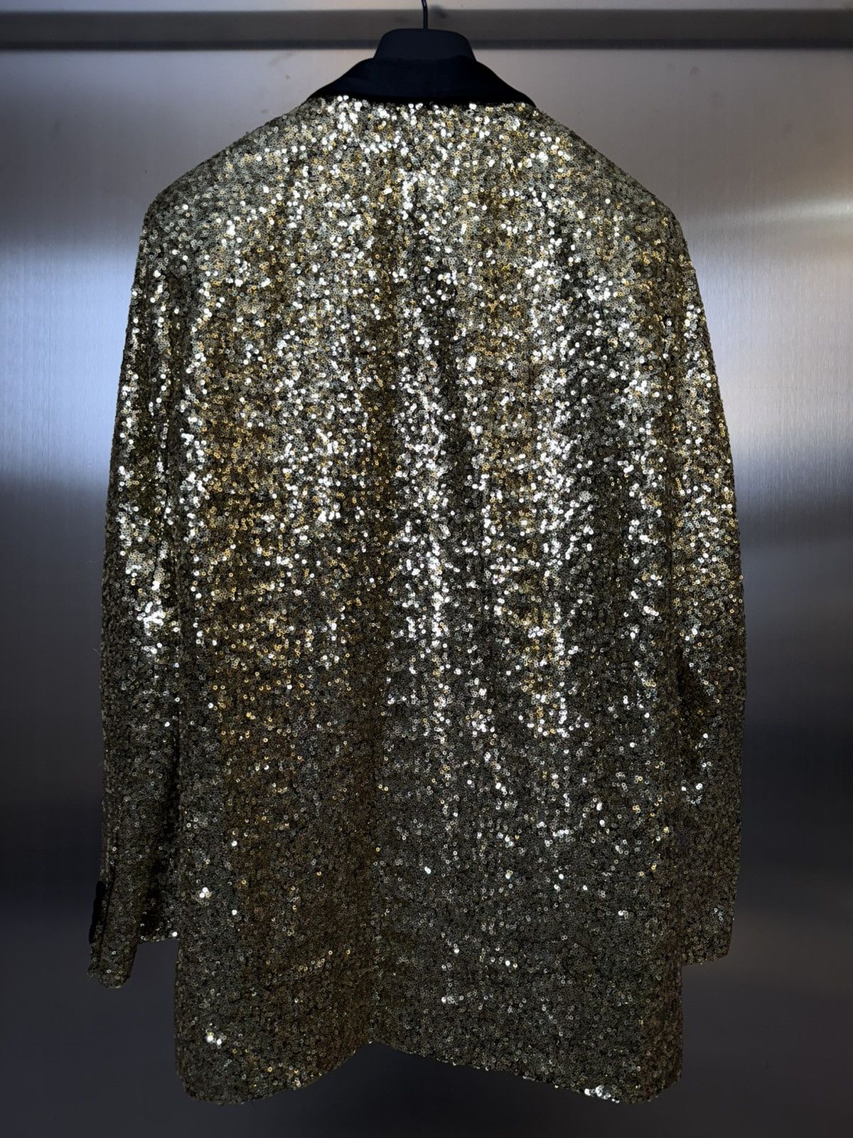 Saint Laurent Paris Saint Laurent SS14 Gold sequins blazer Size 46R - 2 Thumbnail