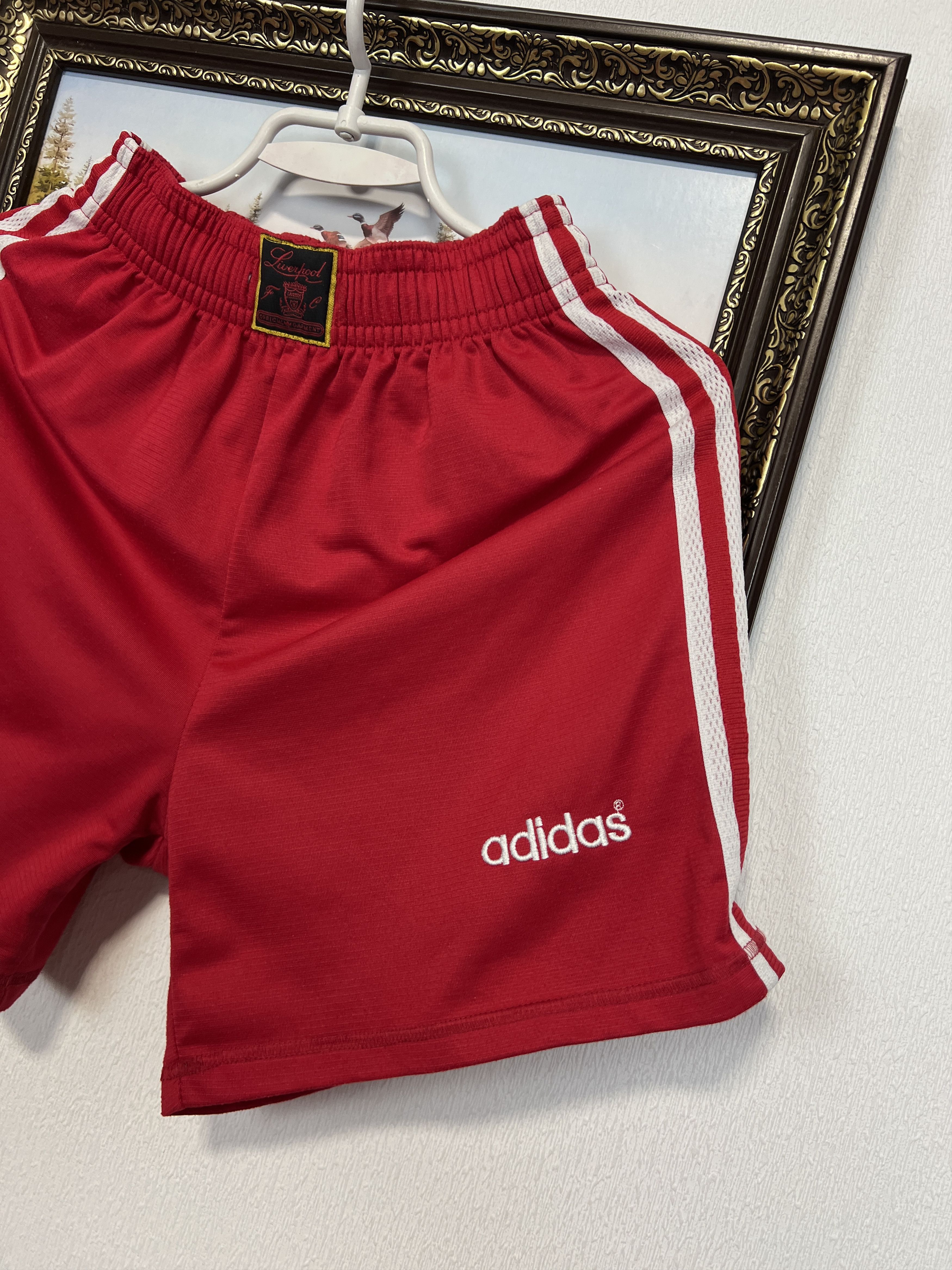 Adidas Vintage 90's Adidas Liverpool Football Shorts Soccer Rare Size US 32 / EU 48 - 2 Thumbnail