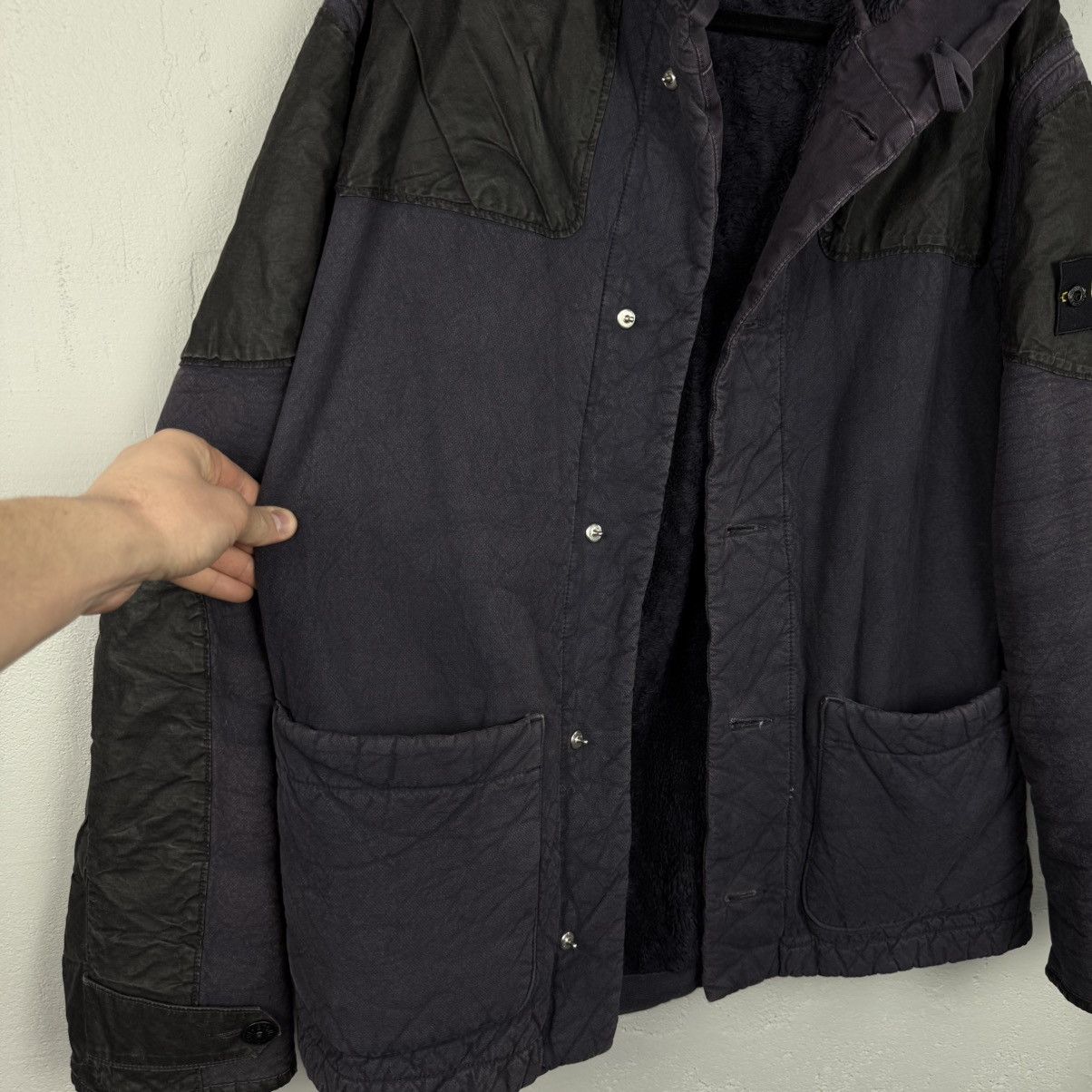 Stone Island Vintage Stone Island Leather Fur 2001’s Jacket Size US L / EU 52-54 / 3 - 6 Thumbnail