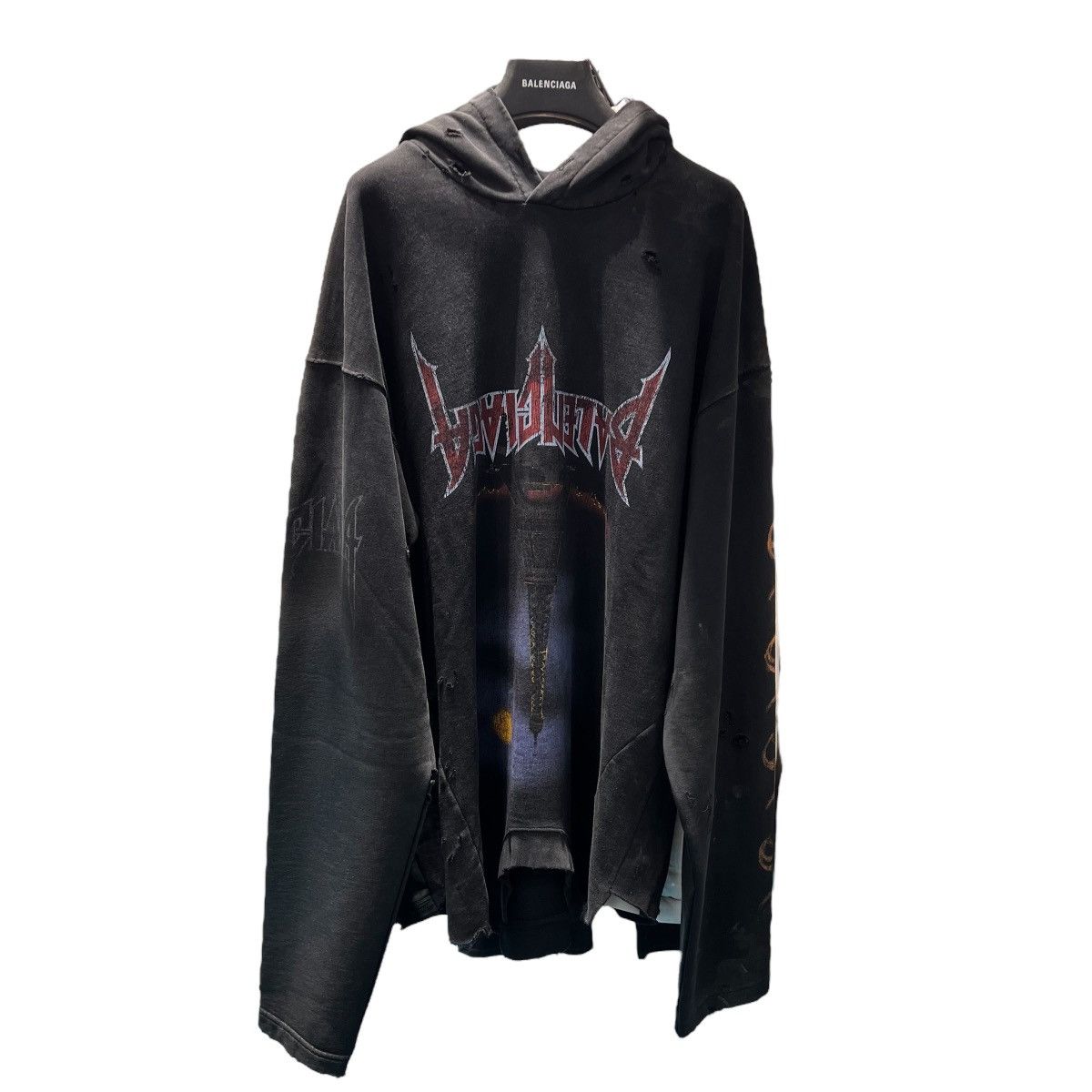 Balenciaga BALENCIAGA 23AW PARIS MOON UPSIDE DOWN DISTRESSED