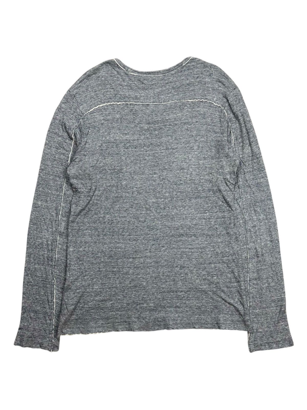 Katharine Hamnett London 2000s Katharine Hamnett - Cross Patchwork Vneck Longsleeve Size US M / EU 48-50 / 2 - 2 Thumbnail