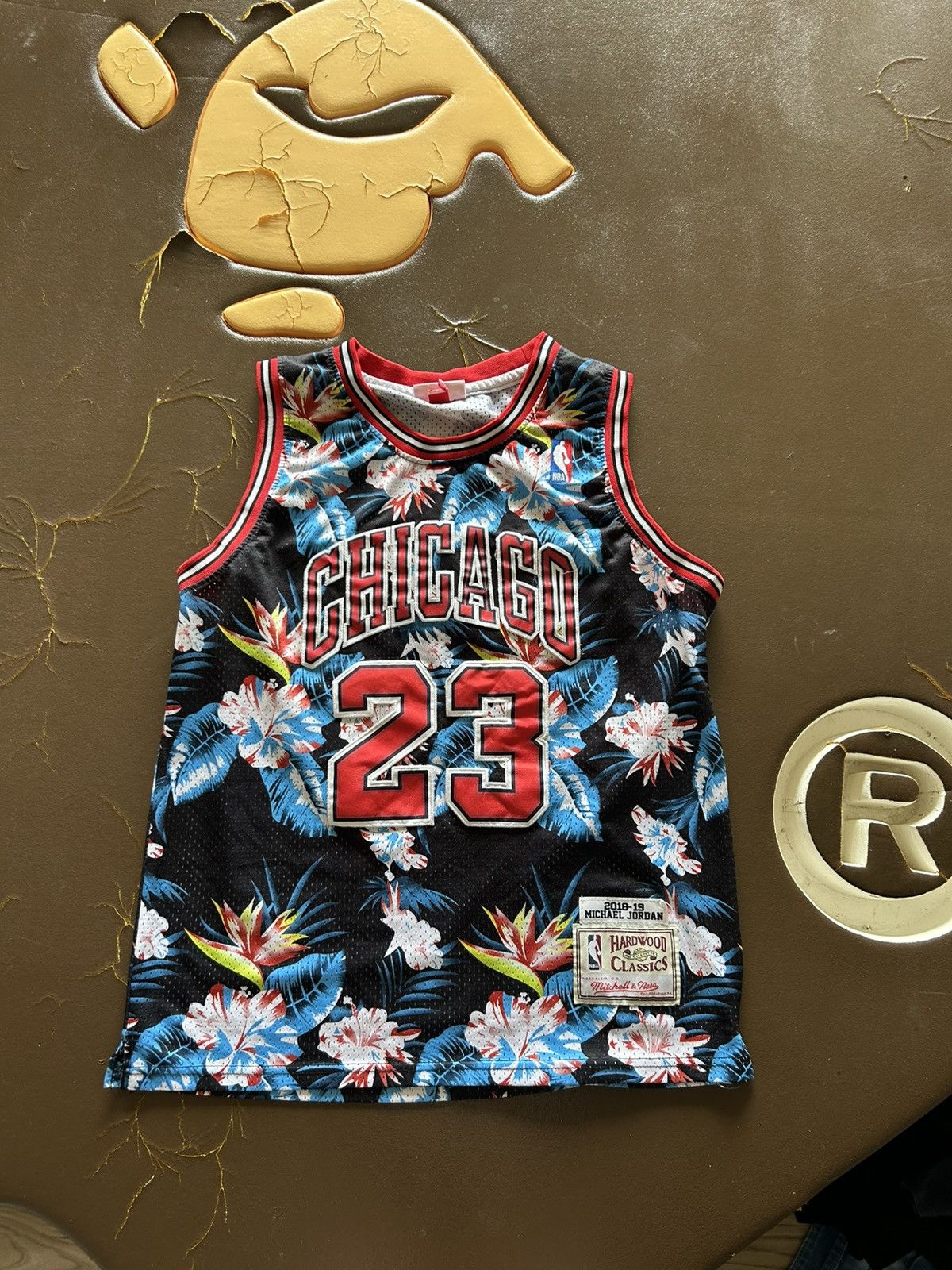NBA Chicago Bulls Micheal Jordan Floral Basketball Jersey RARE Size US M / EU 48-50 / 2 - 1 Thumbnail