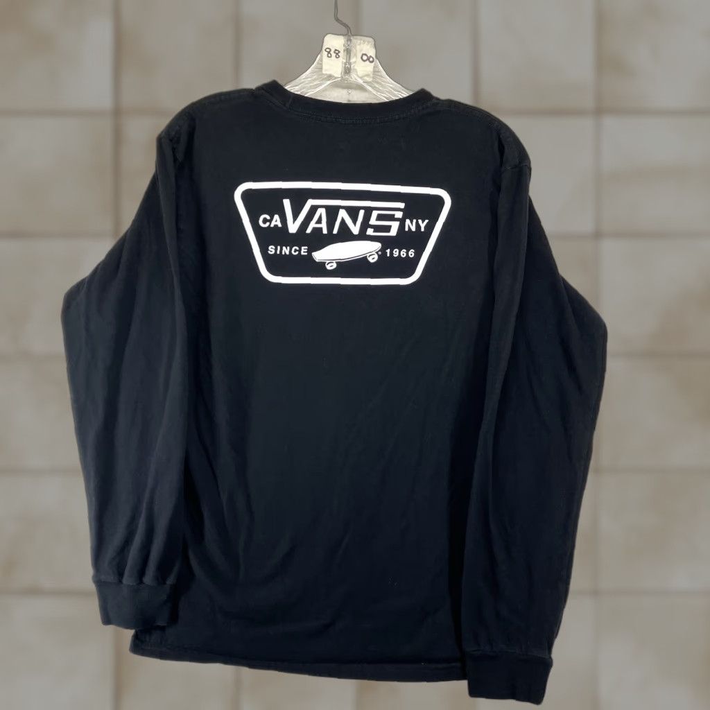 Vans VANS Off The Wall Men's Long Sleeve T-Shirt Graphic Skater Girl 90s Black Cotton Size S Size US S / EU 44-46 / 1 - 1 Thumbnail