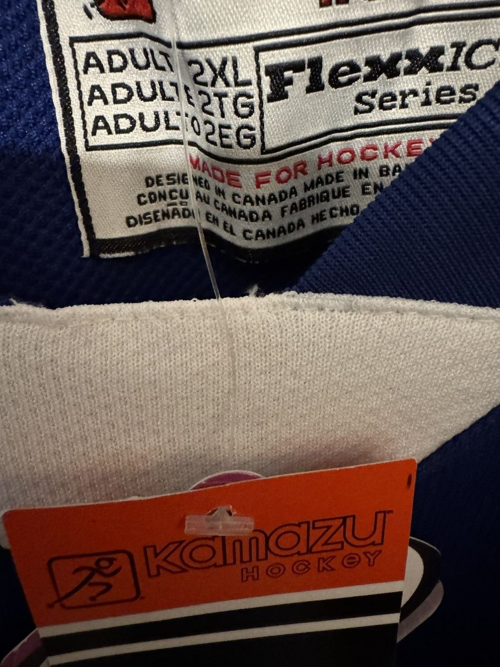 Kamakura Kamazu Blank Practice Hockey Jersey Blue Men’s Size XXL New Size US XXL / EU 58 / 5 - 3 Thumbnail