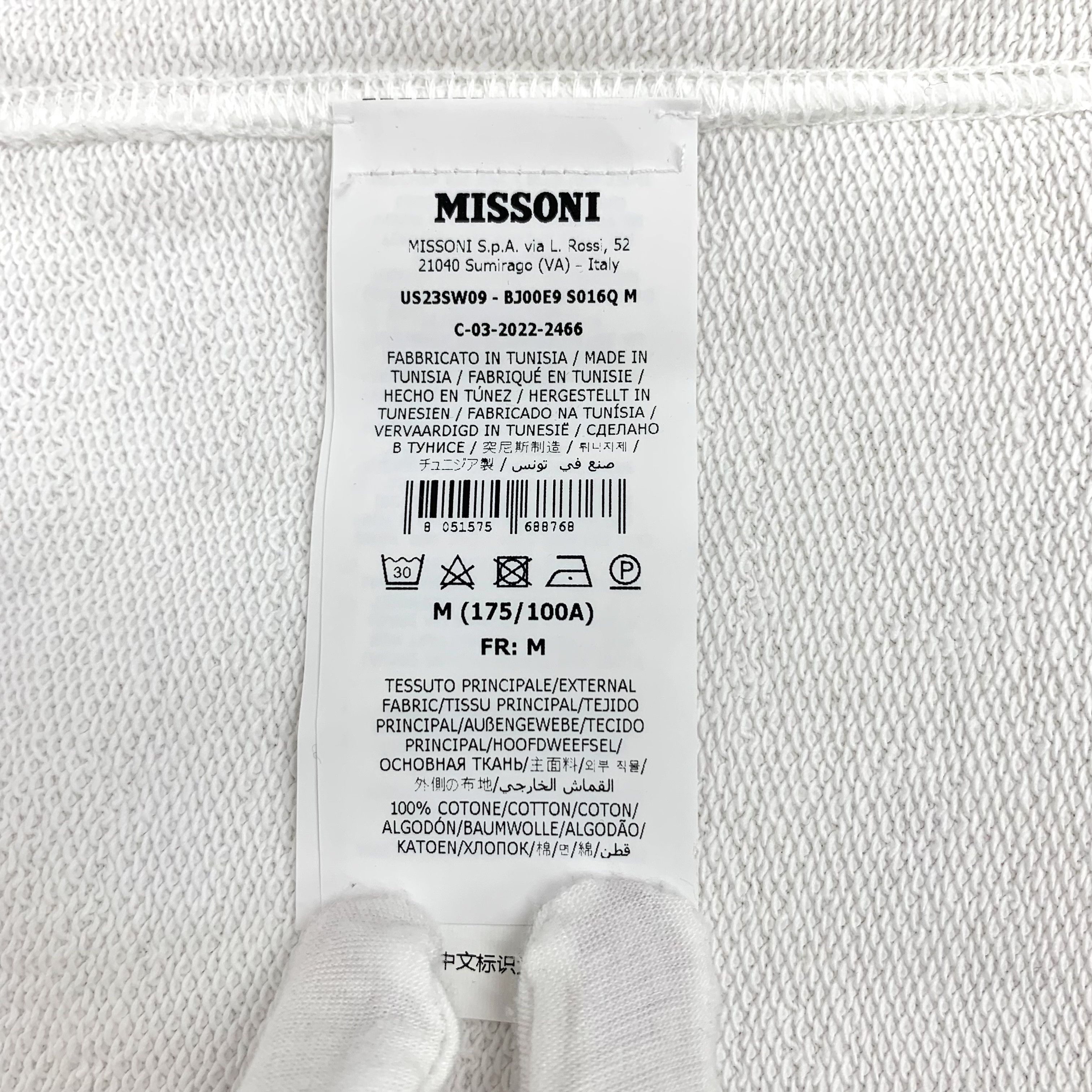 Missoni Missoni White Hoodie Sweatshirt (Size M) Size US M / EU 48-50 / 2 - 8 Thumbnail