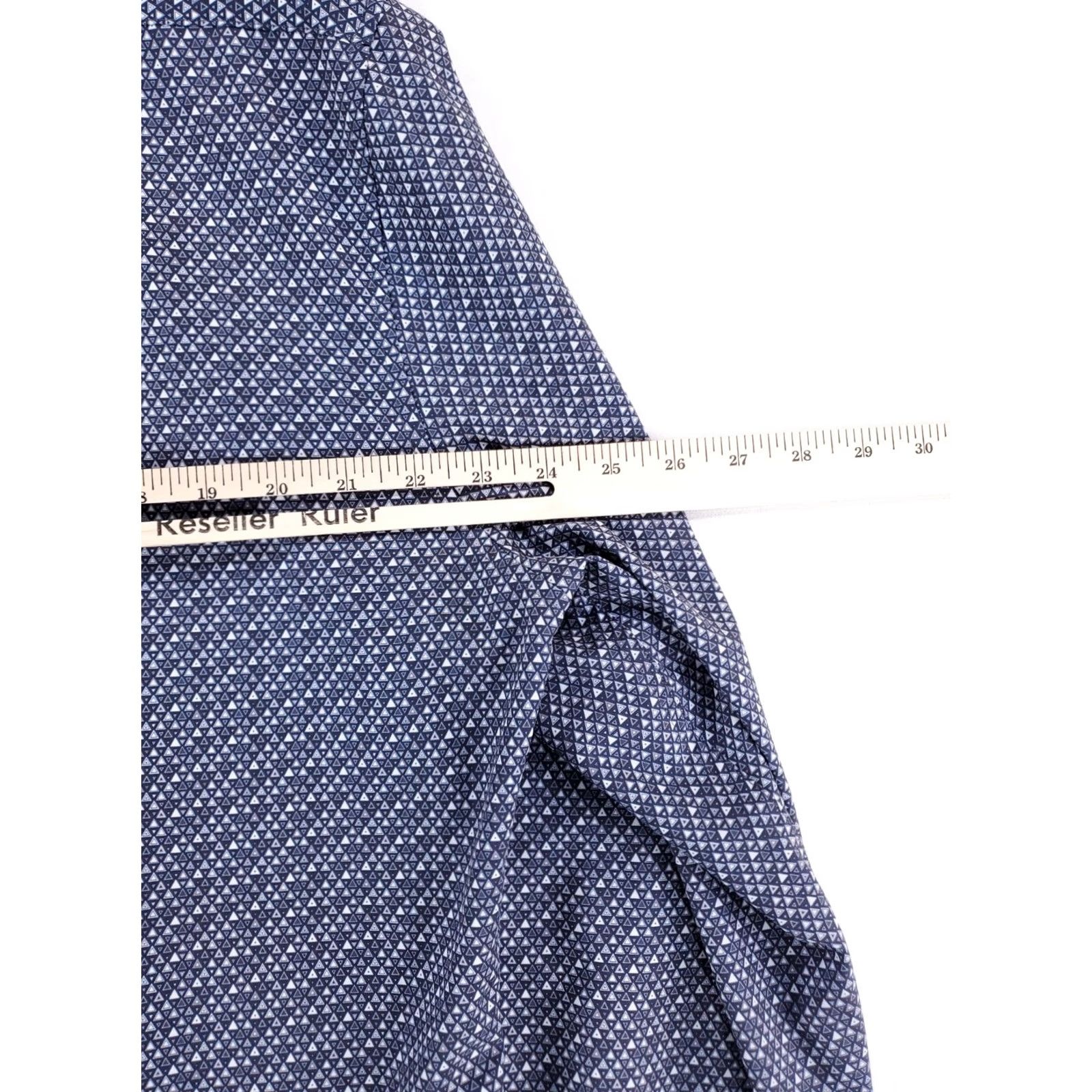 Vintage 7 Diamonds 4 Way Stretch Button Up Shirt Patterned Blue Long Sleeve Mens XXL Shirt Size US XXL / EU 58 / 5 - 8 Thumbnail