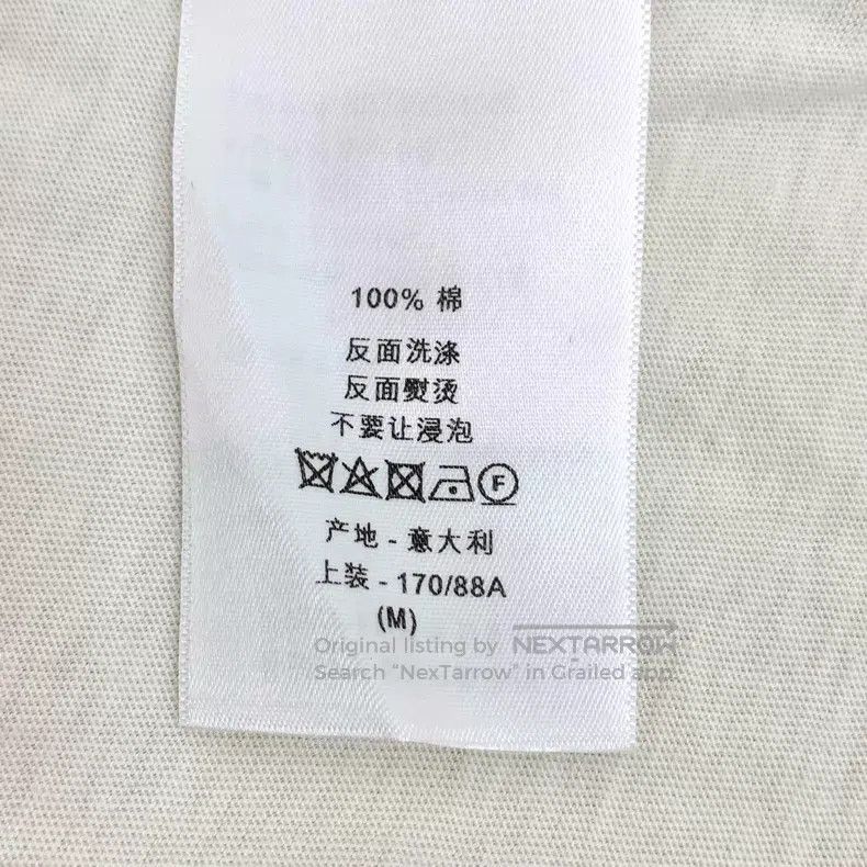 Dior Dior White striped logo letter print cotton round-neck sho Size M / US 6-8 / IT 42-44 - 7 Thumbnail